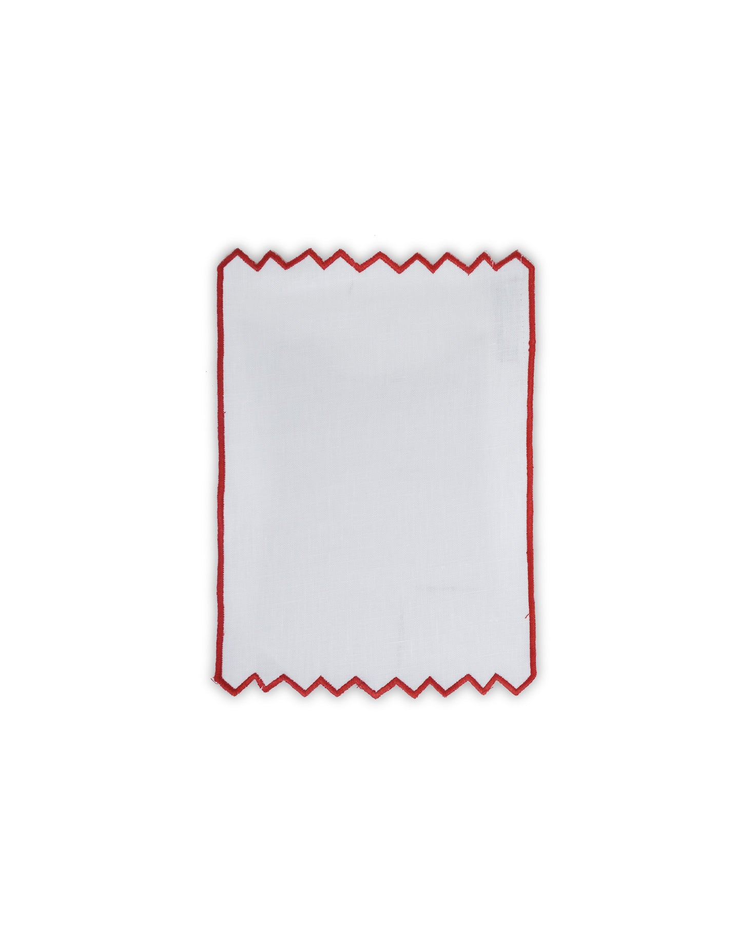 COCKTAIL NAPKIN PACK WITH GEOMETRIC EDGE