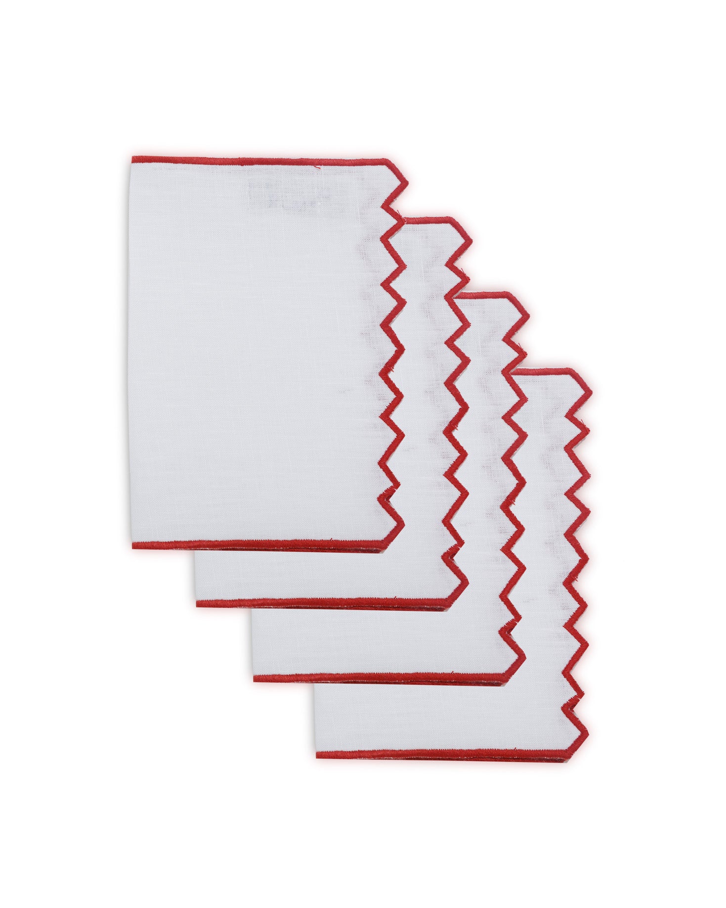 COCKTAIL NAPKIN PACK WITH GEOMETRIC EDGE