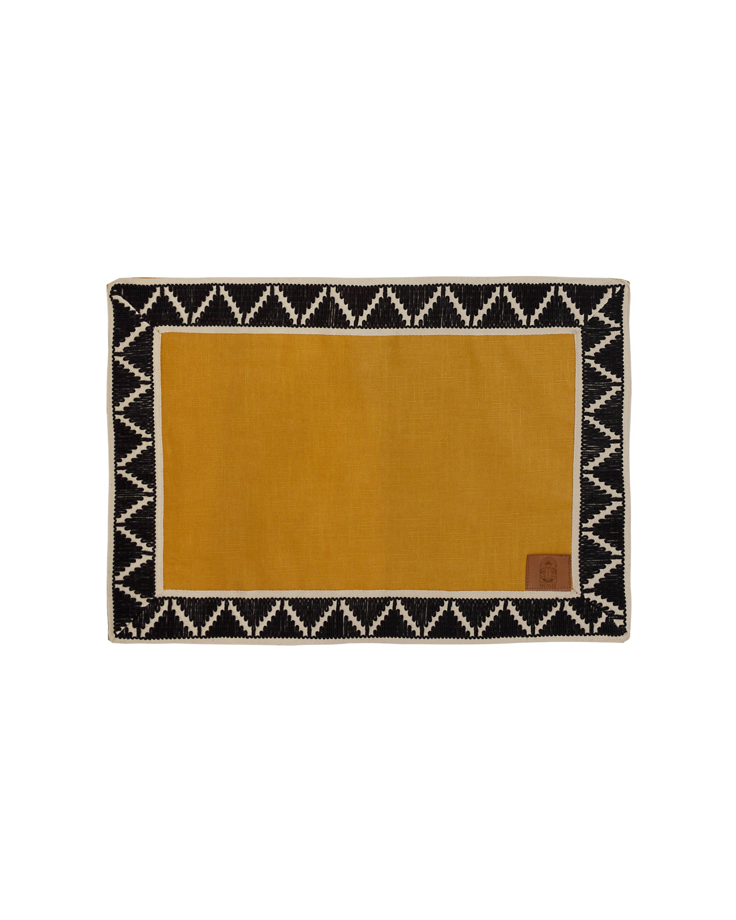 INDIVIDUAL Y SERVILLETA CENEFA Mostaza