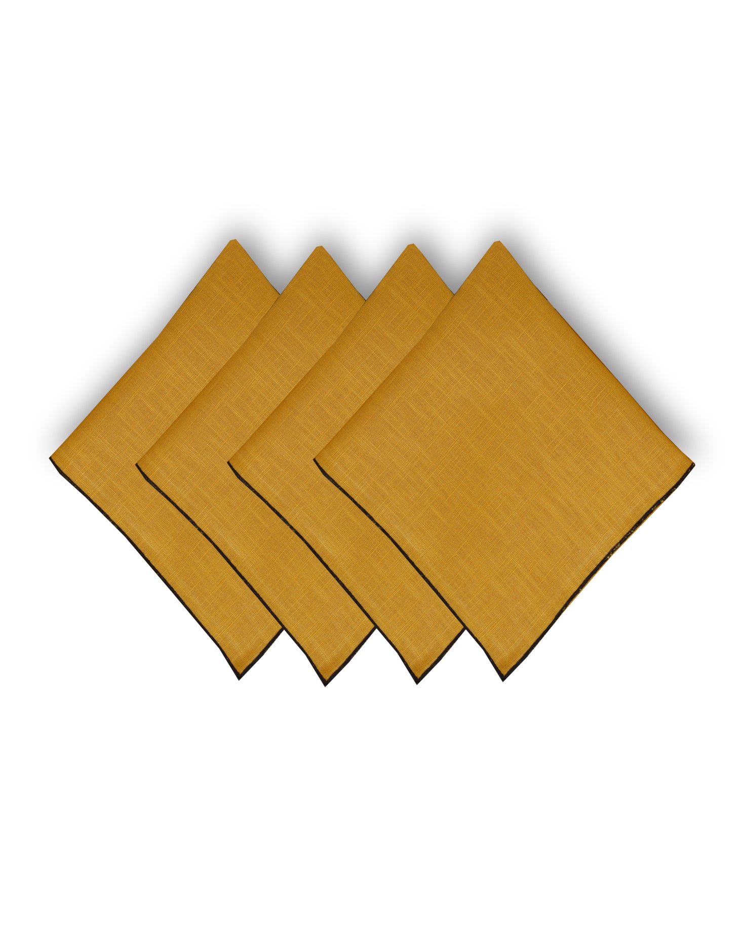 INDIVIDUAL Y SERVILLETA CENEFA Mostaza