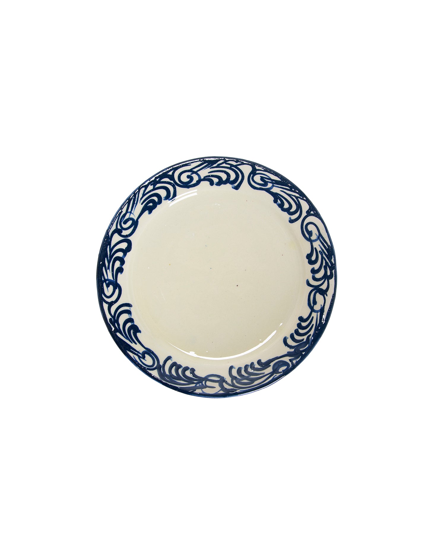 BLUE SPIKE DESSERT PLATE