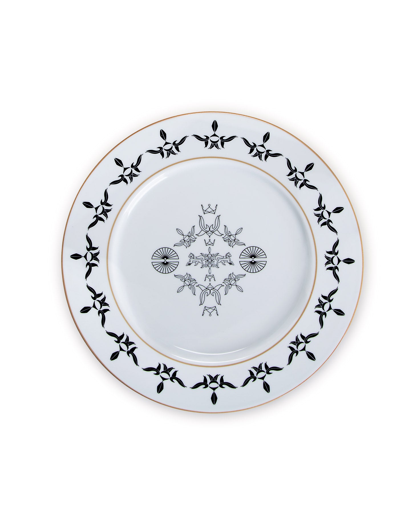 BLACK EQUESTRIAN PLATE