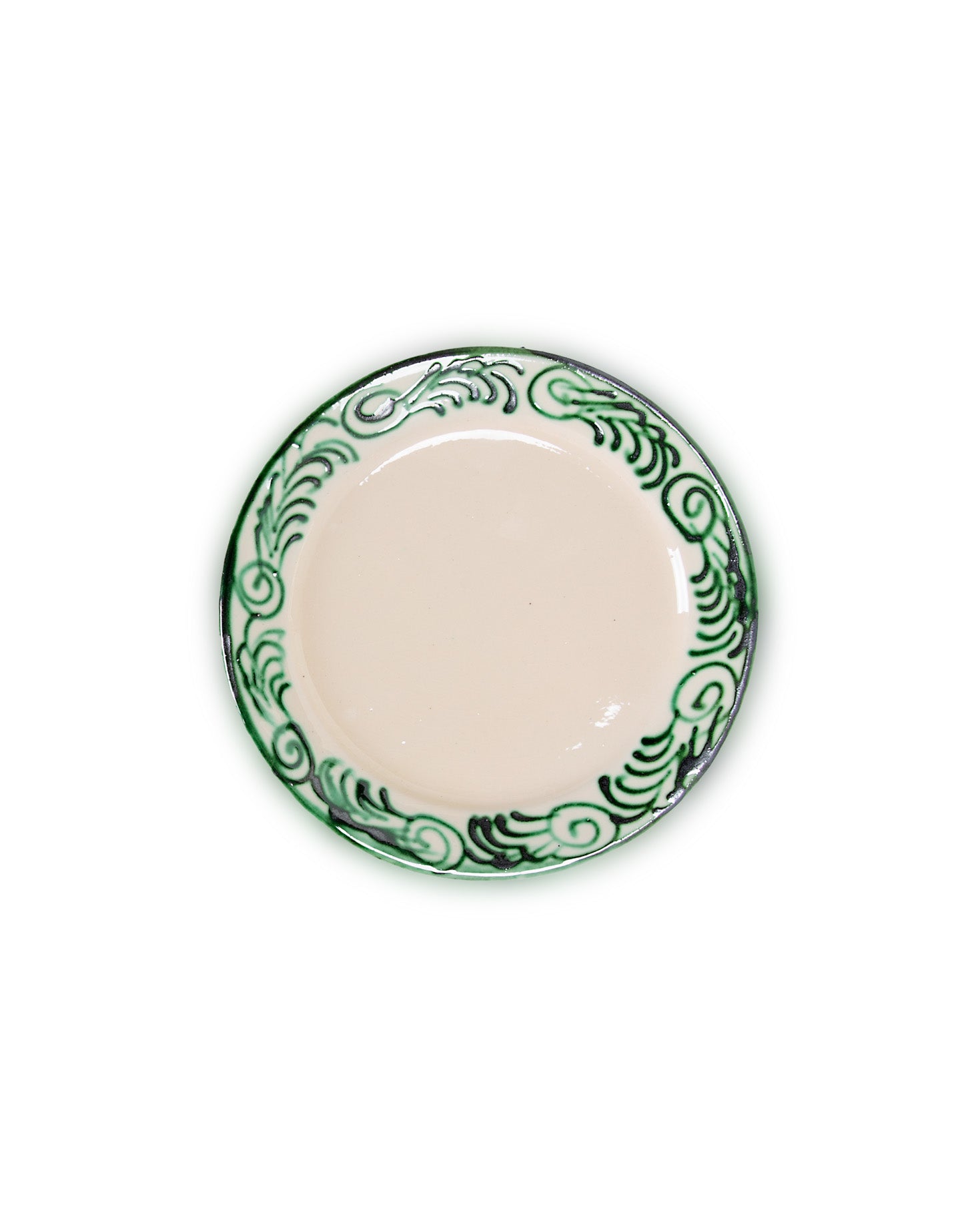 GREEN SPIKE DESSERT PLATE