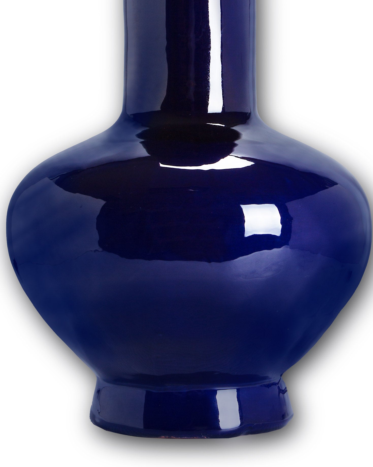 LAMPARA CUELLO ALTO AZUL COBALTO