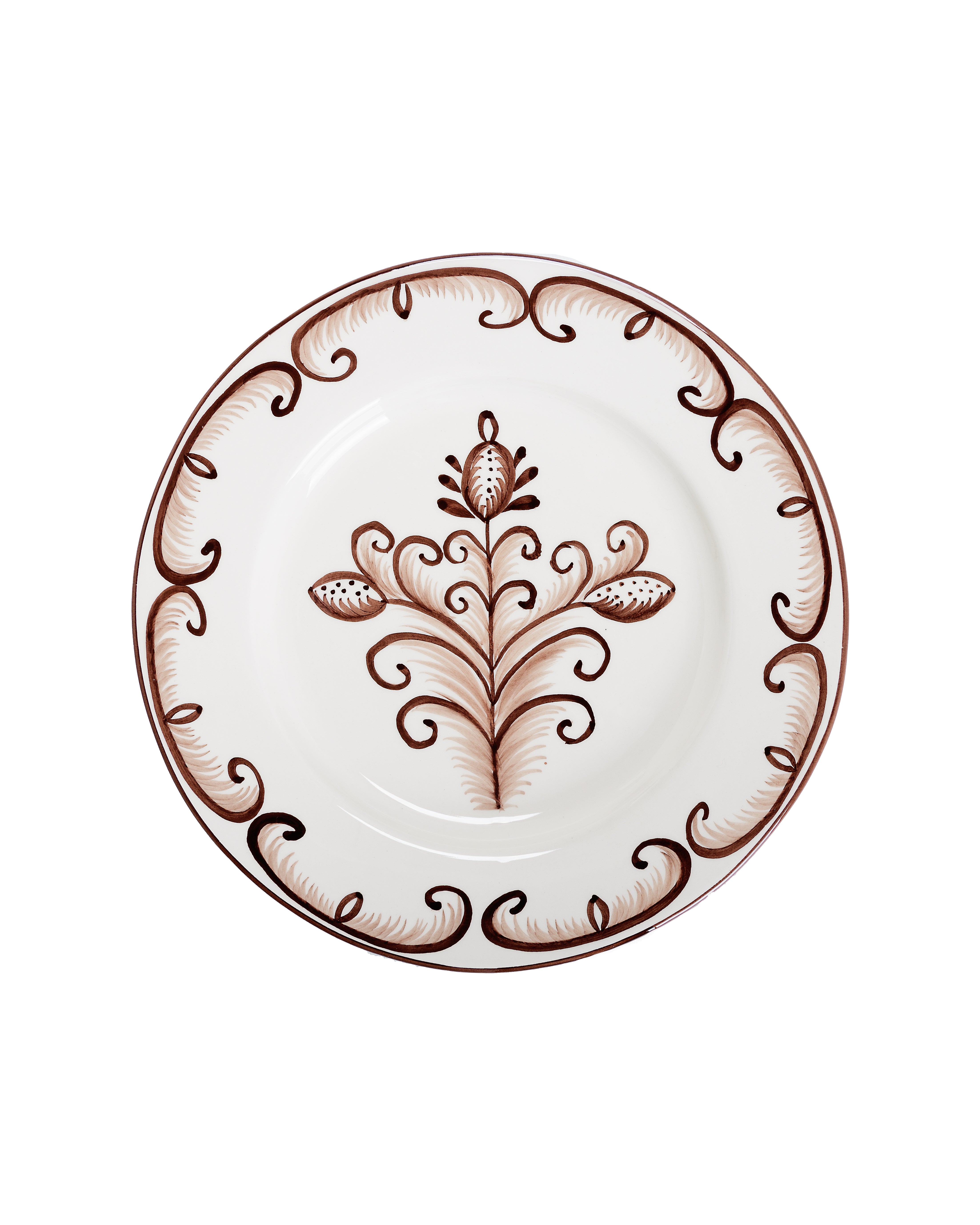 BROWN CARNATION PLATE