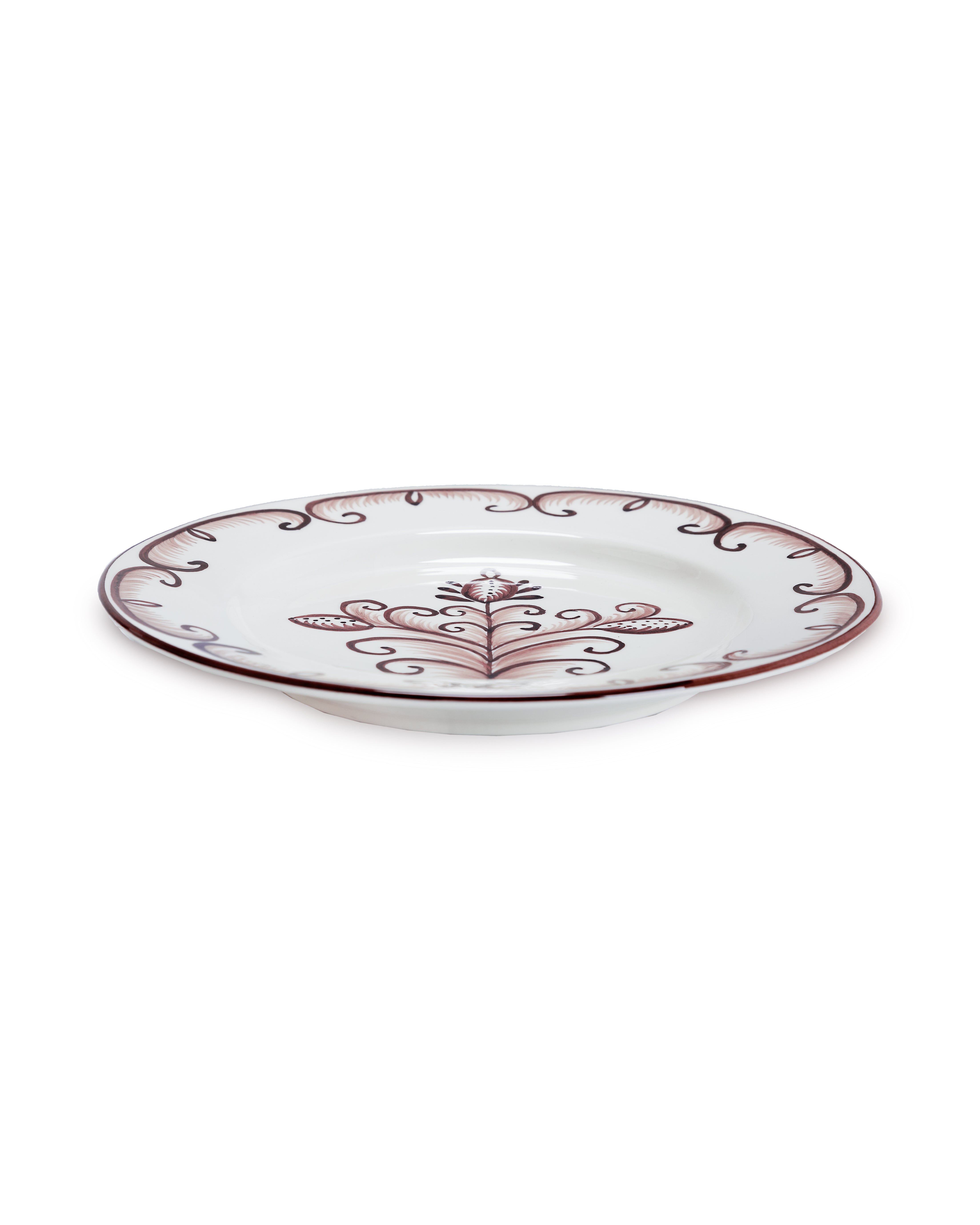 BROWN CARNATION PLATE