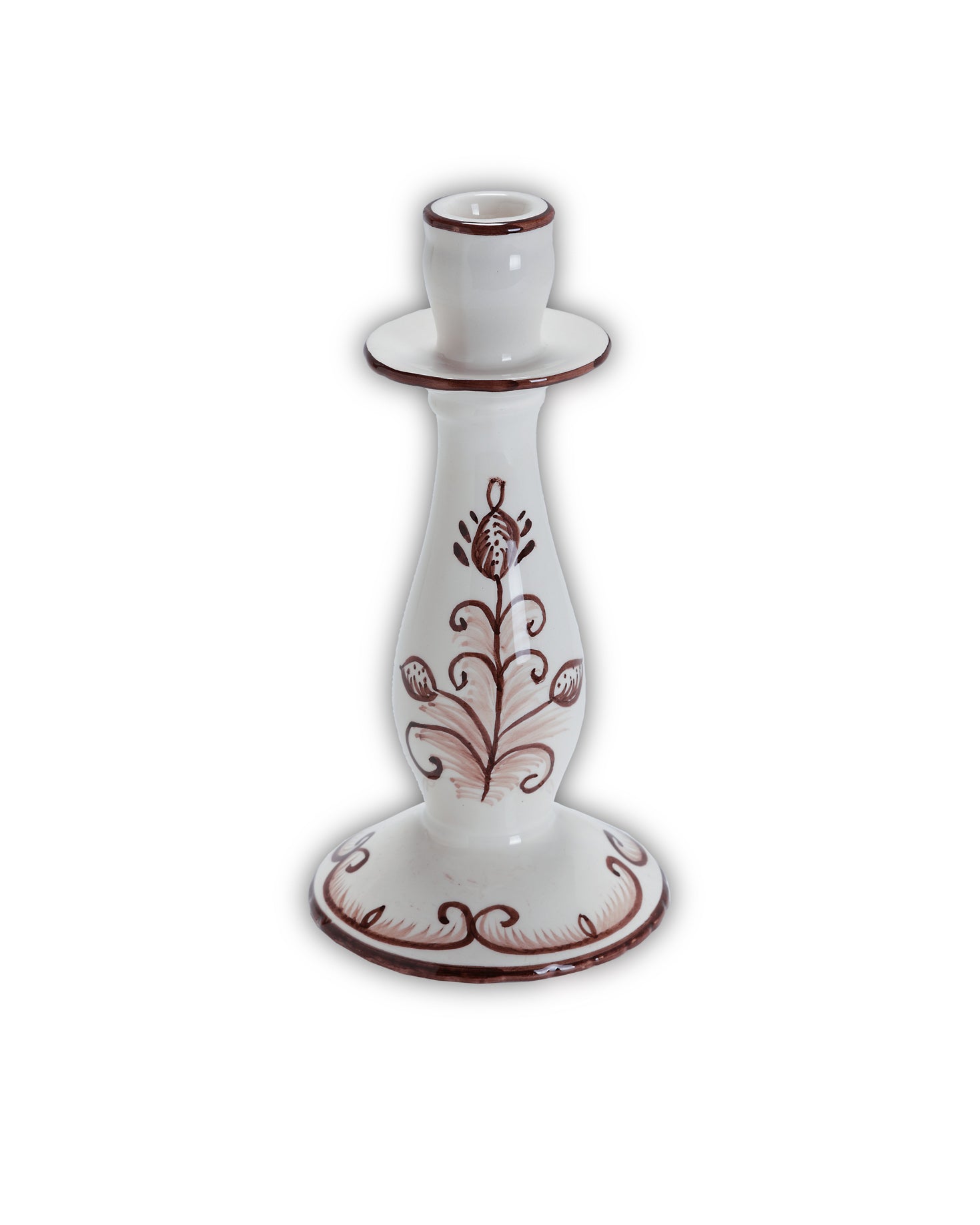 CANDELABRO CLAVEL MARRON