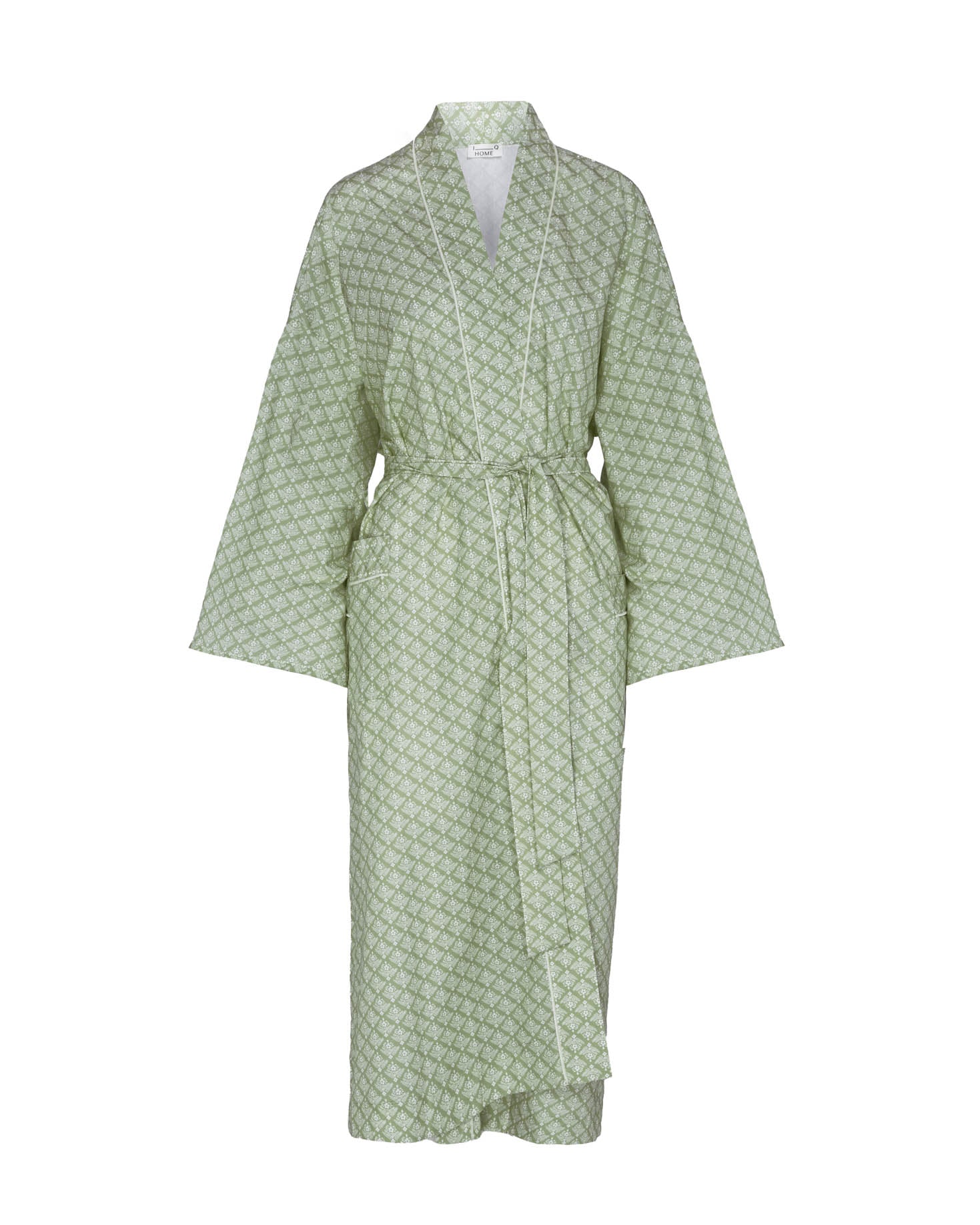 BATA PIJAMA FLORAL VERDE