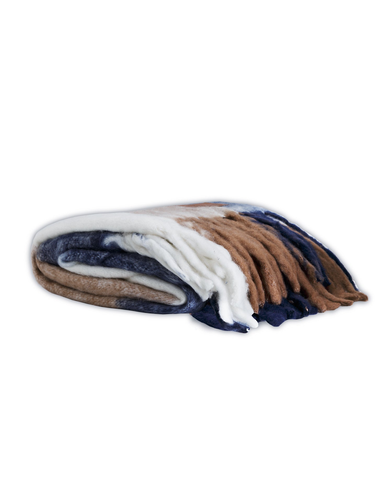 MANTA CUADROS BEIGE CON FLECOS