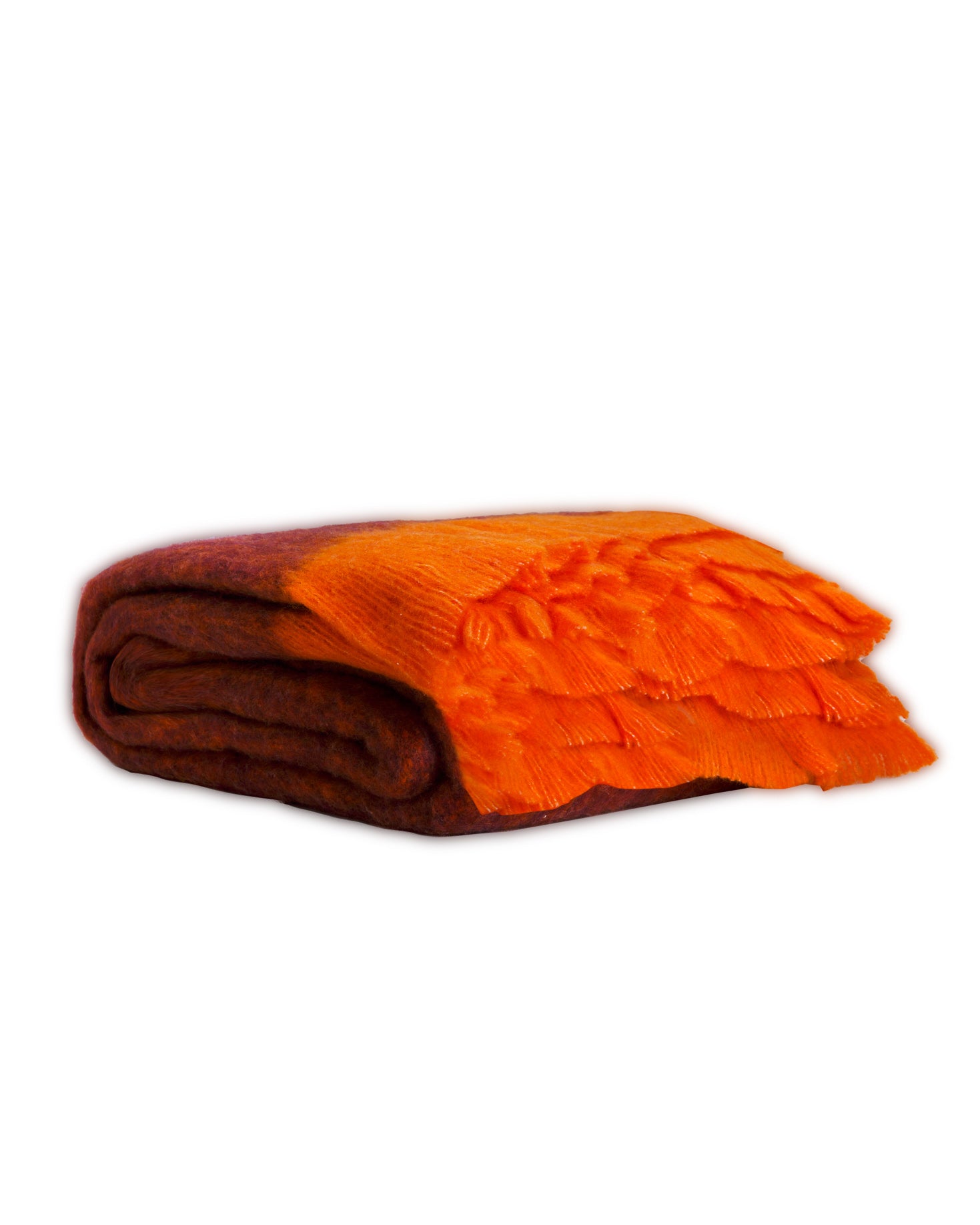 MANTA BURDEOS CON FLECOS FINOS