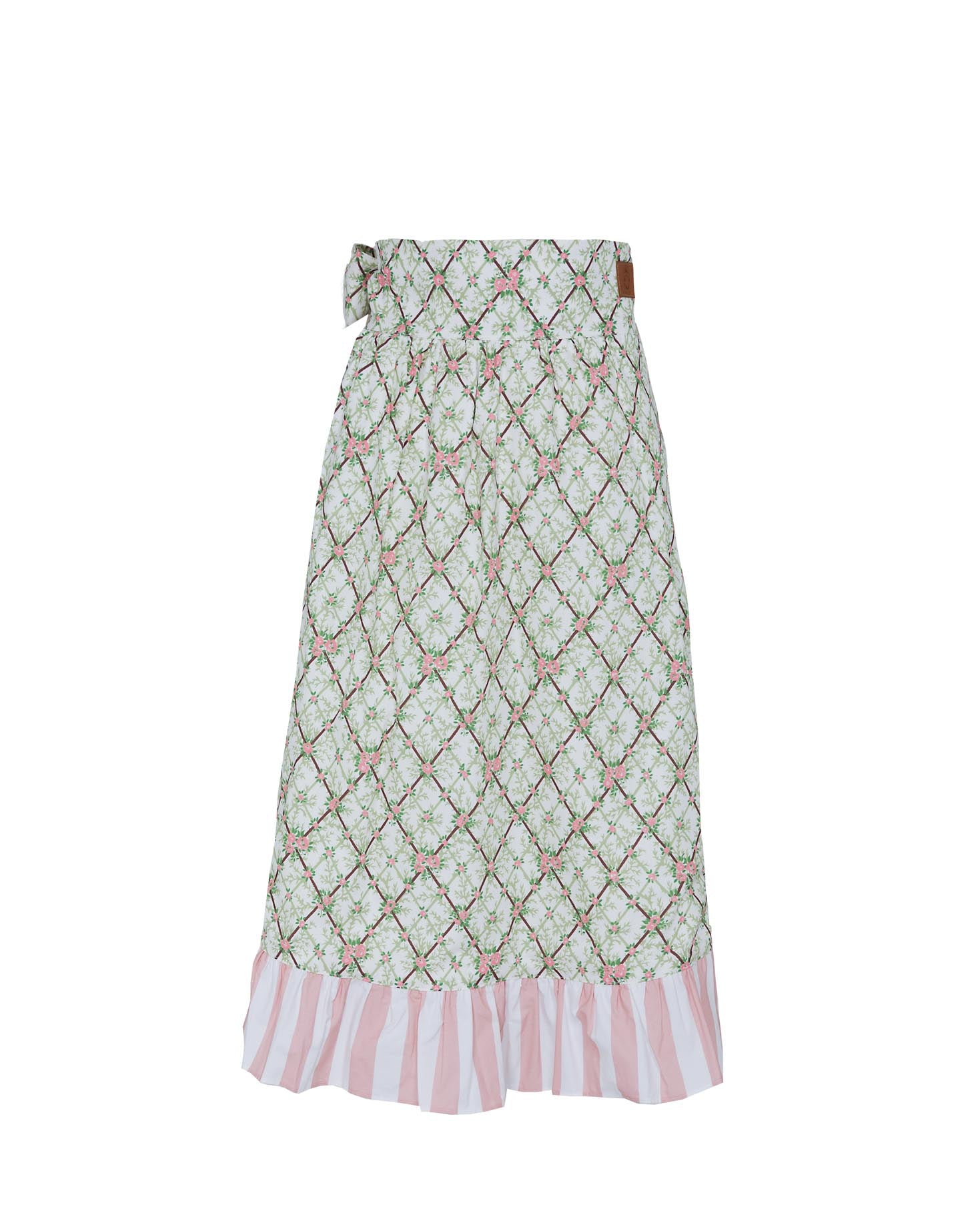 DELANTAL ESTAMPADO TRIAGE VERDE Y ROSA