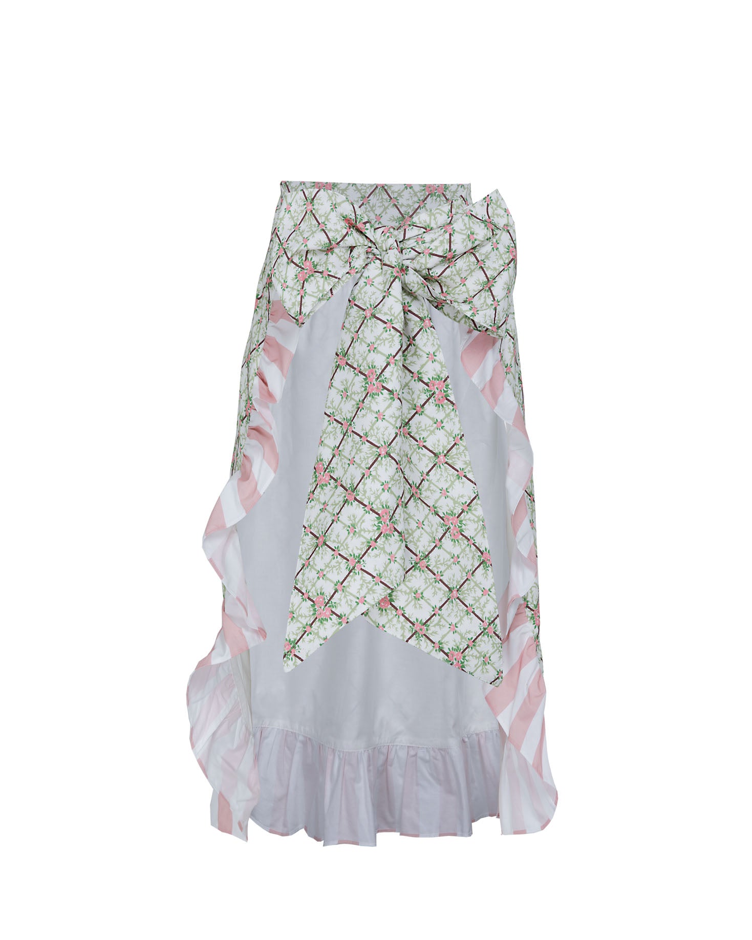 DELANTAL ESTAMPADO TRIAGE VERDE Y ROSA