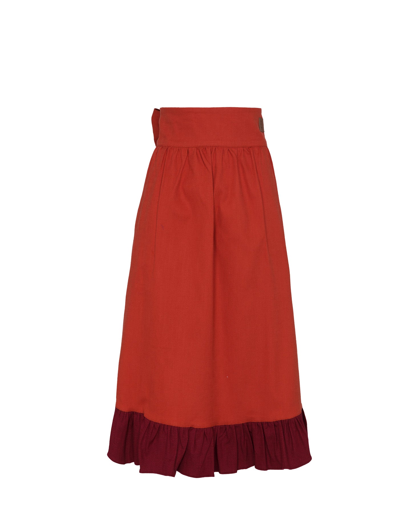 DELANTAL FALDA LINO NARANJA