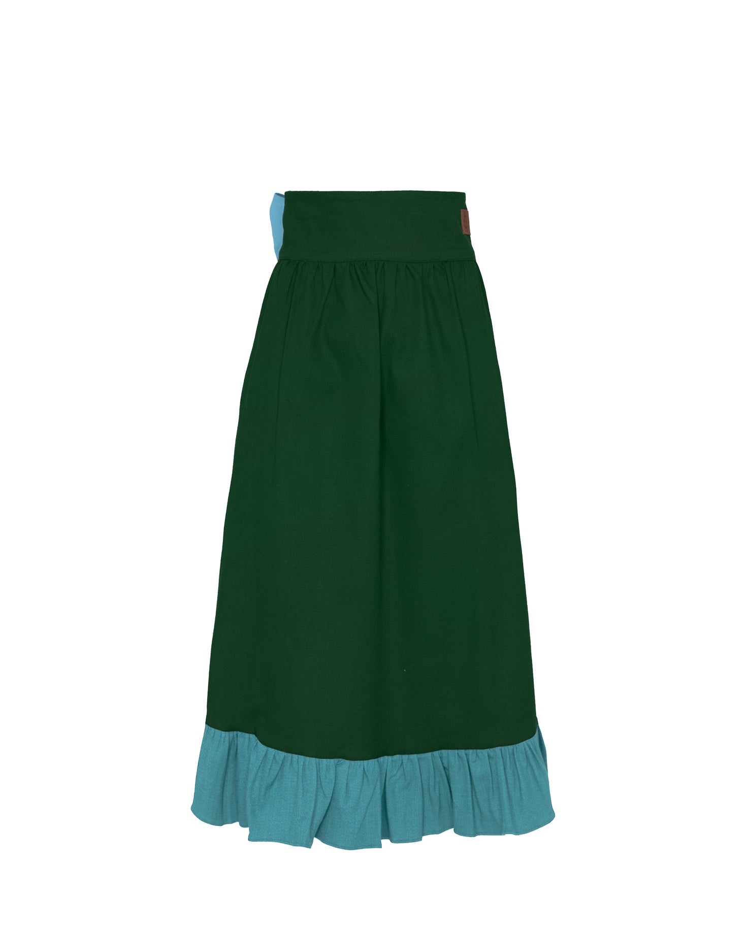 DELANTAL FALDA LINO VERDE