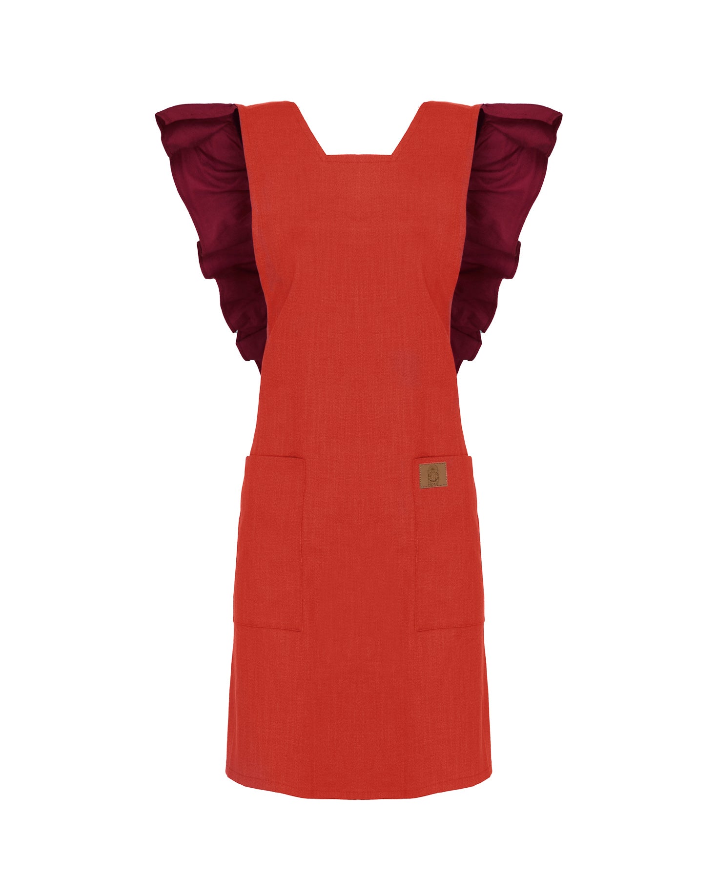 MANDIL LINO CUERPO NARANJA