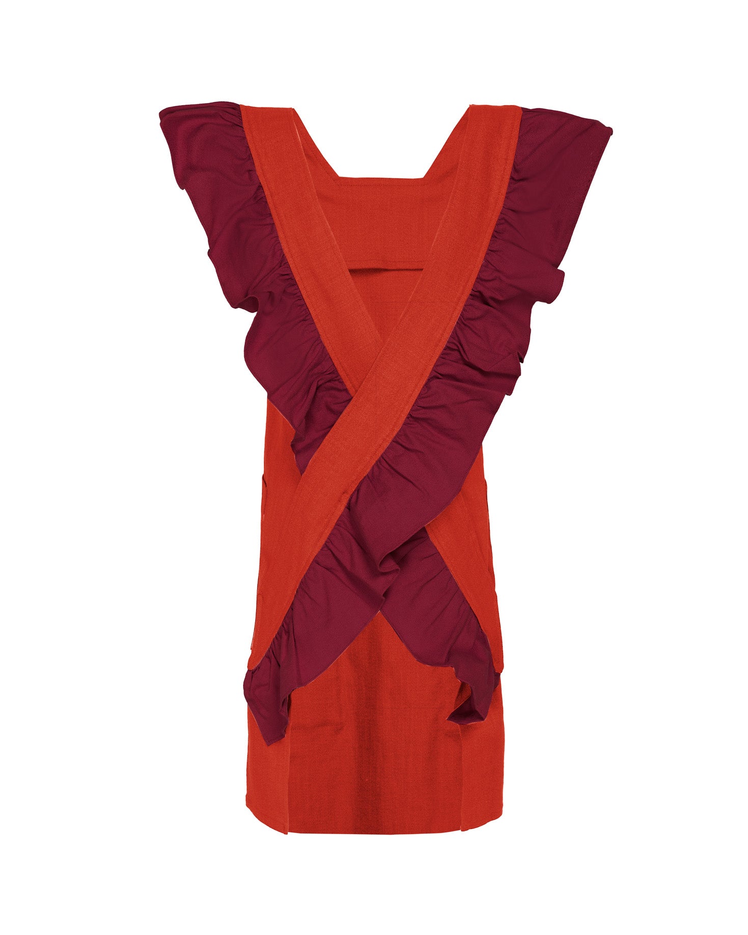 MANDIL LINO CUERPO NARANJA