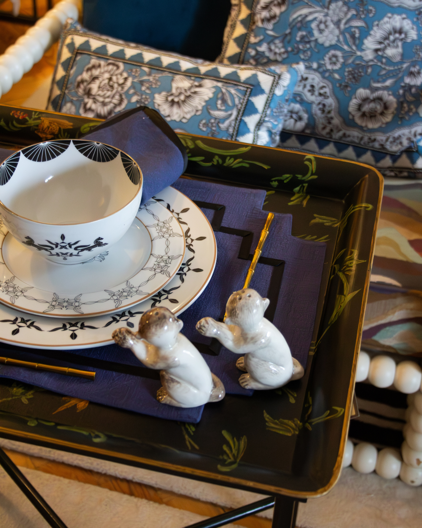 BASANT SMALL TRAY (black)