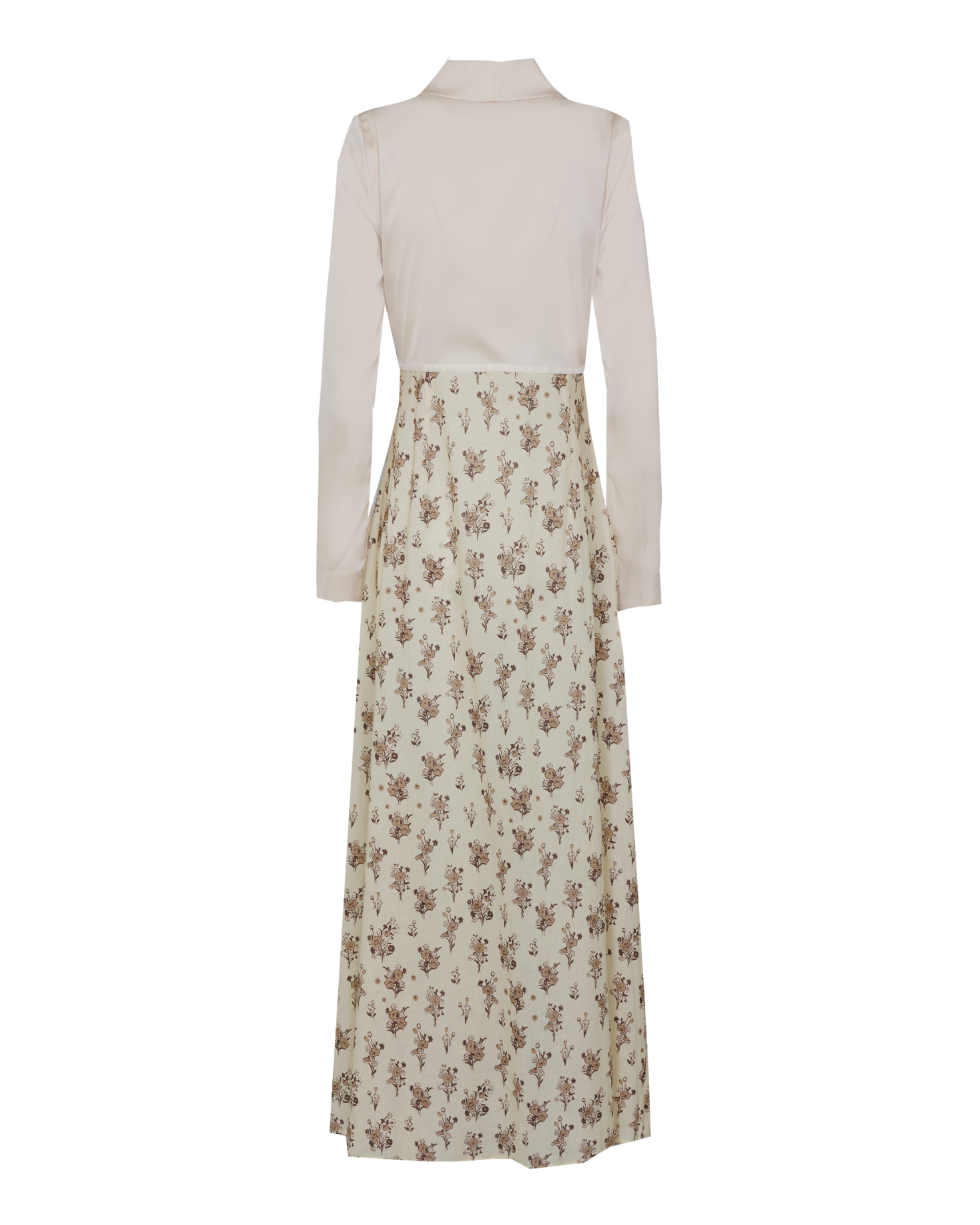 MERCEDES NIGHTGOWN AND VICTORIA DRESSING GOWN SET (BEIGE)