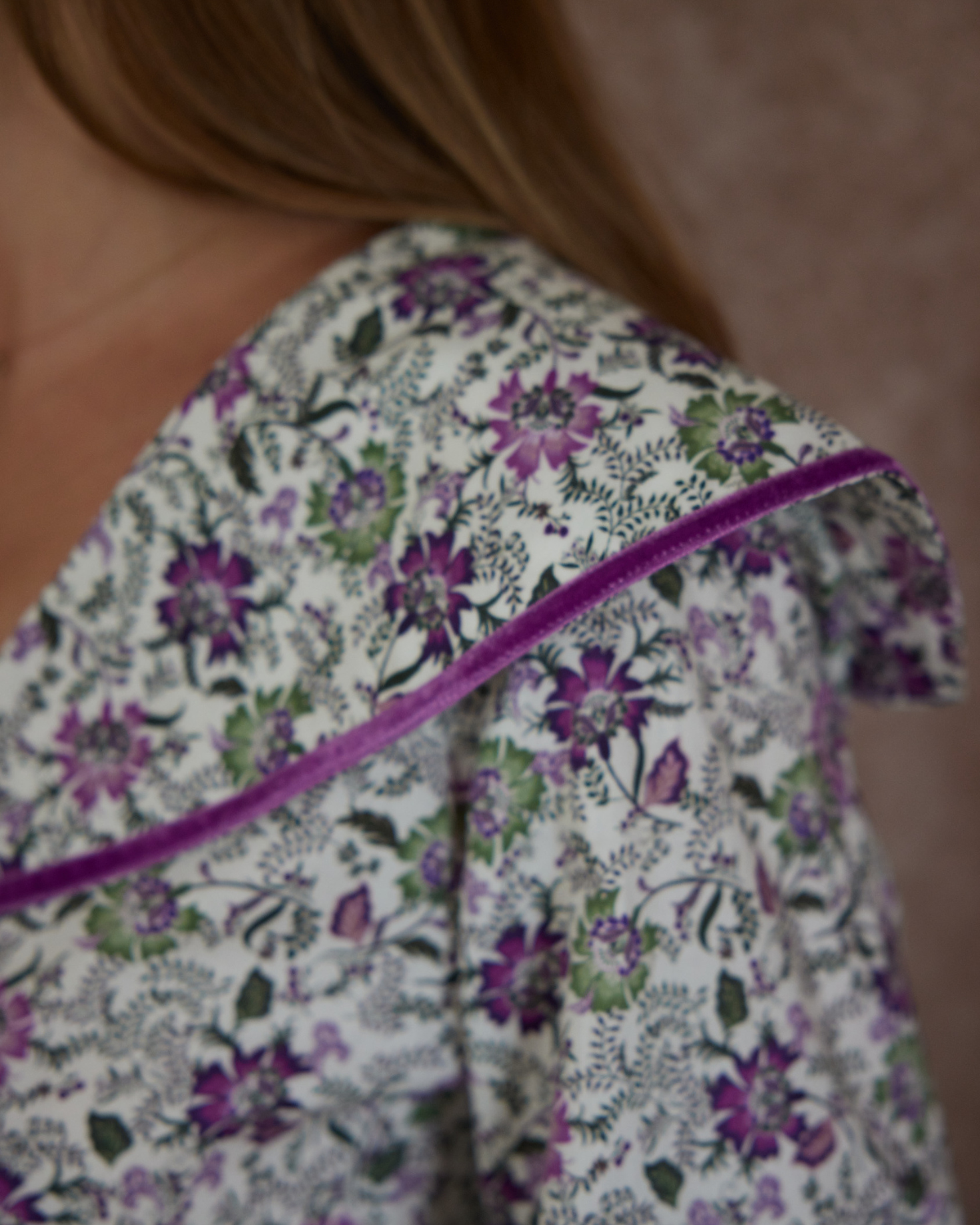 PIJAMA CASTILLO (morado y verde)