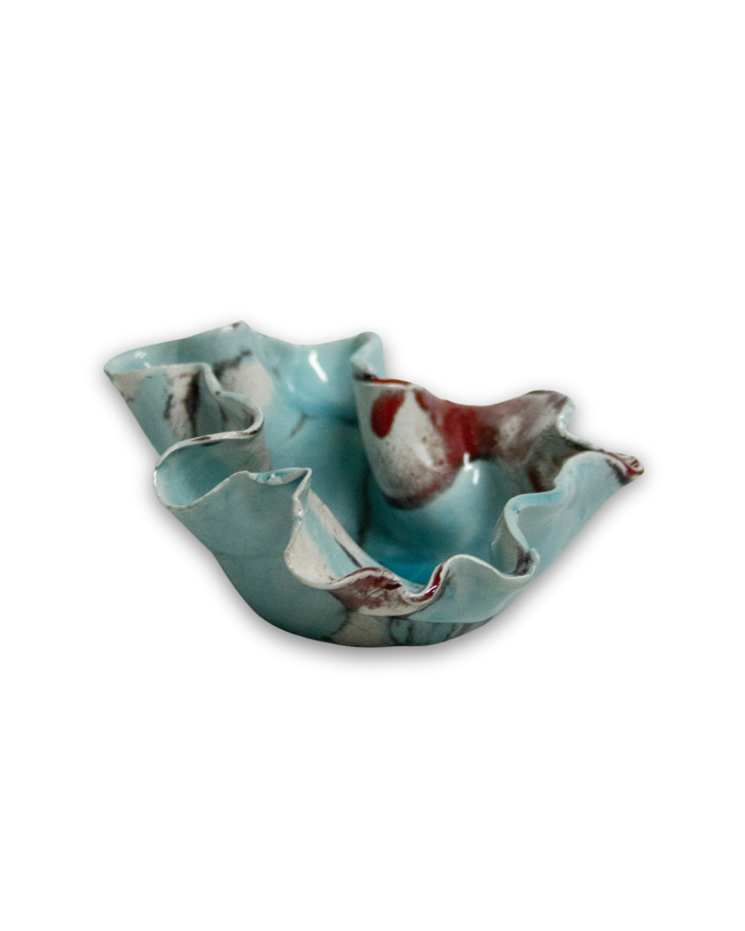 POTTERY PEQUEÑO CELESTE Y ROJO