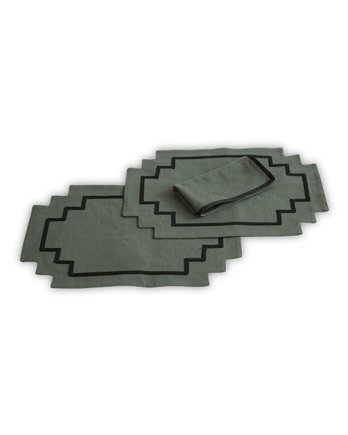 ICON PLACEMAT AND NAPKIN (green)