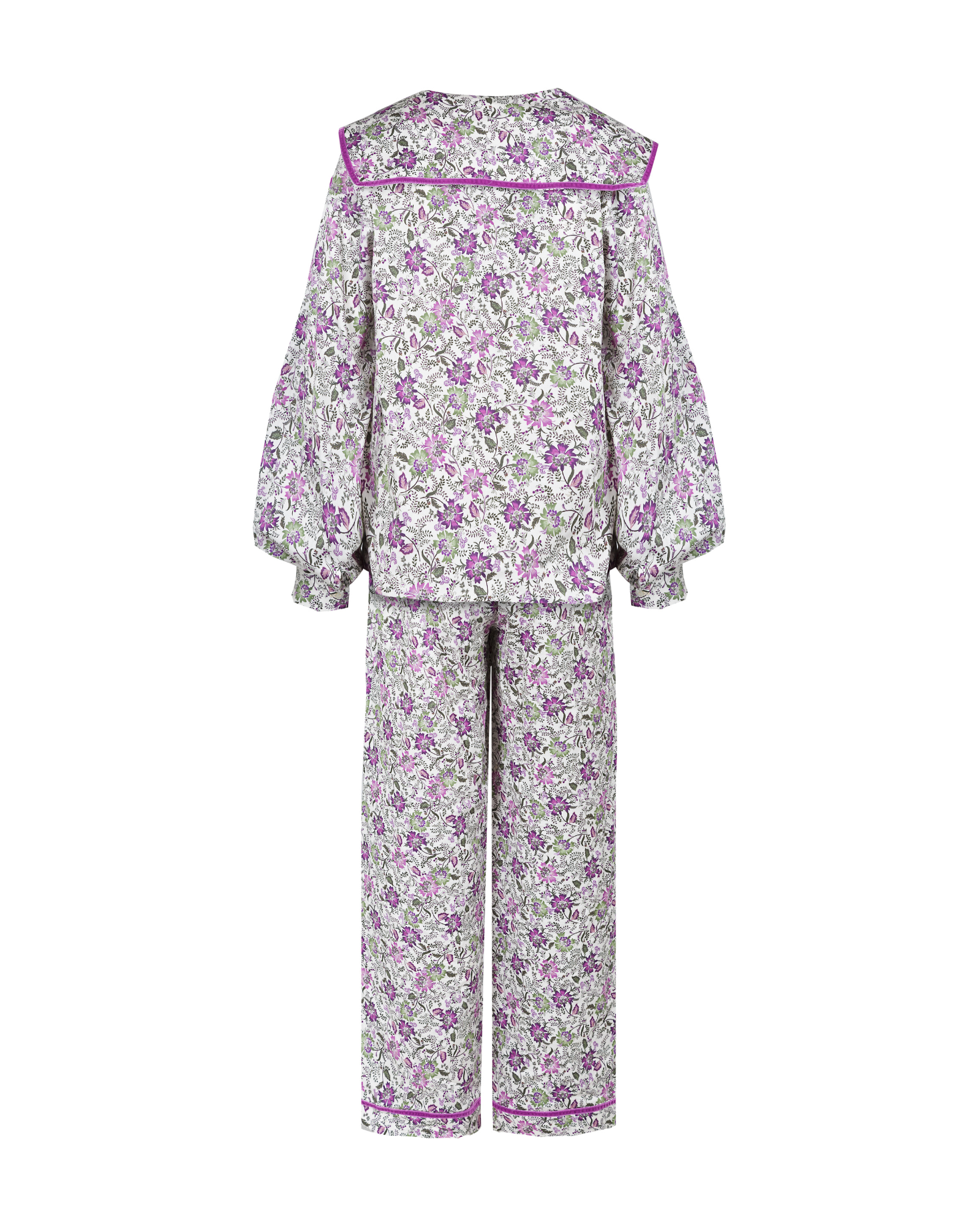 PIJAMA CASTILLO (morado y verde)