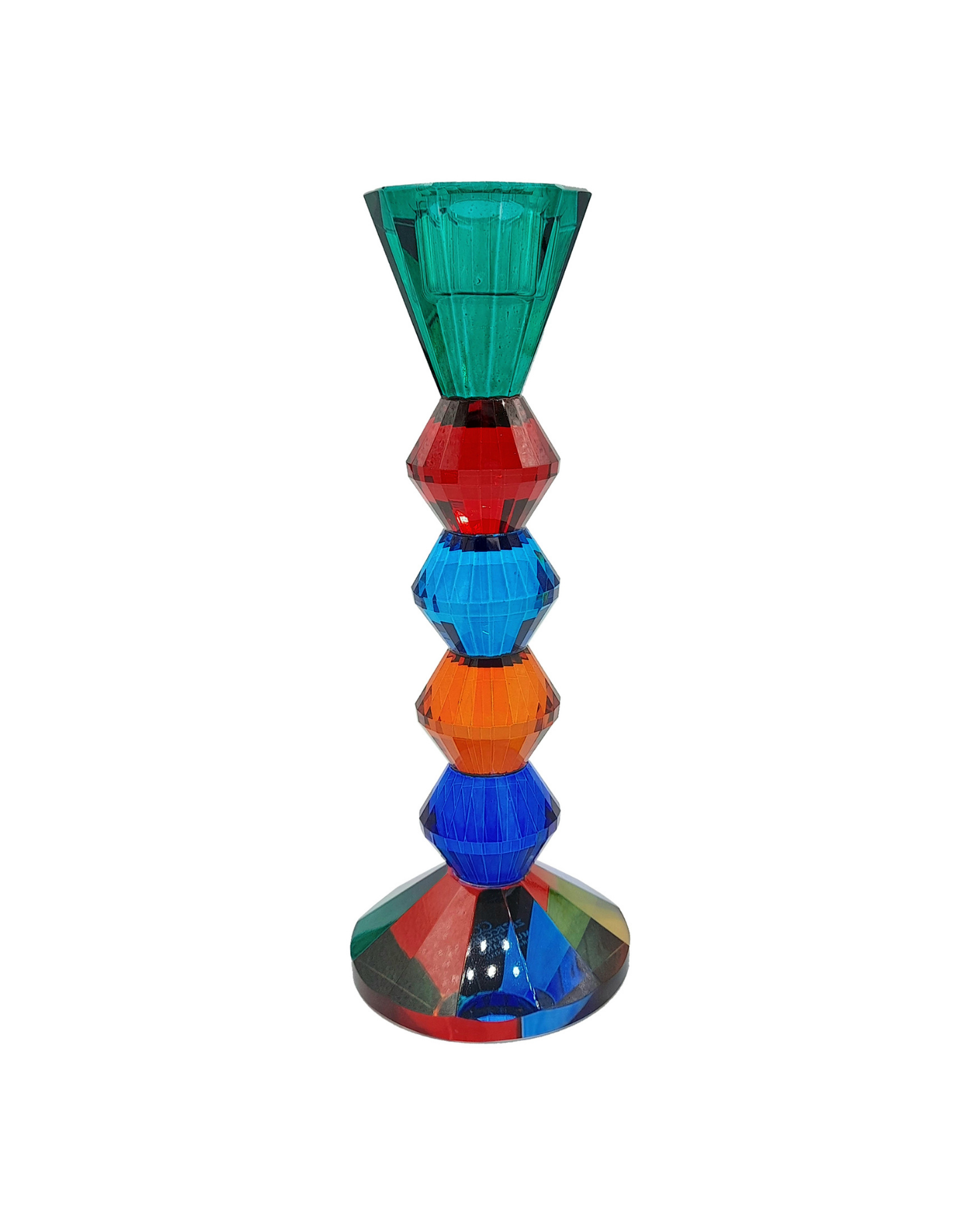 CANDELABRO COLORES CRISTAL COPA