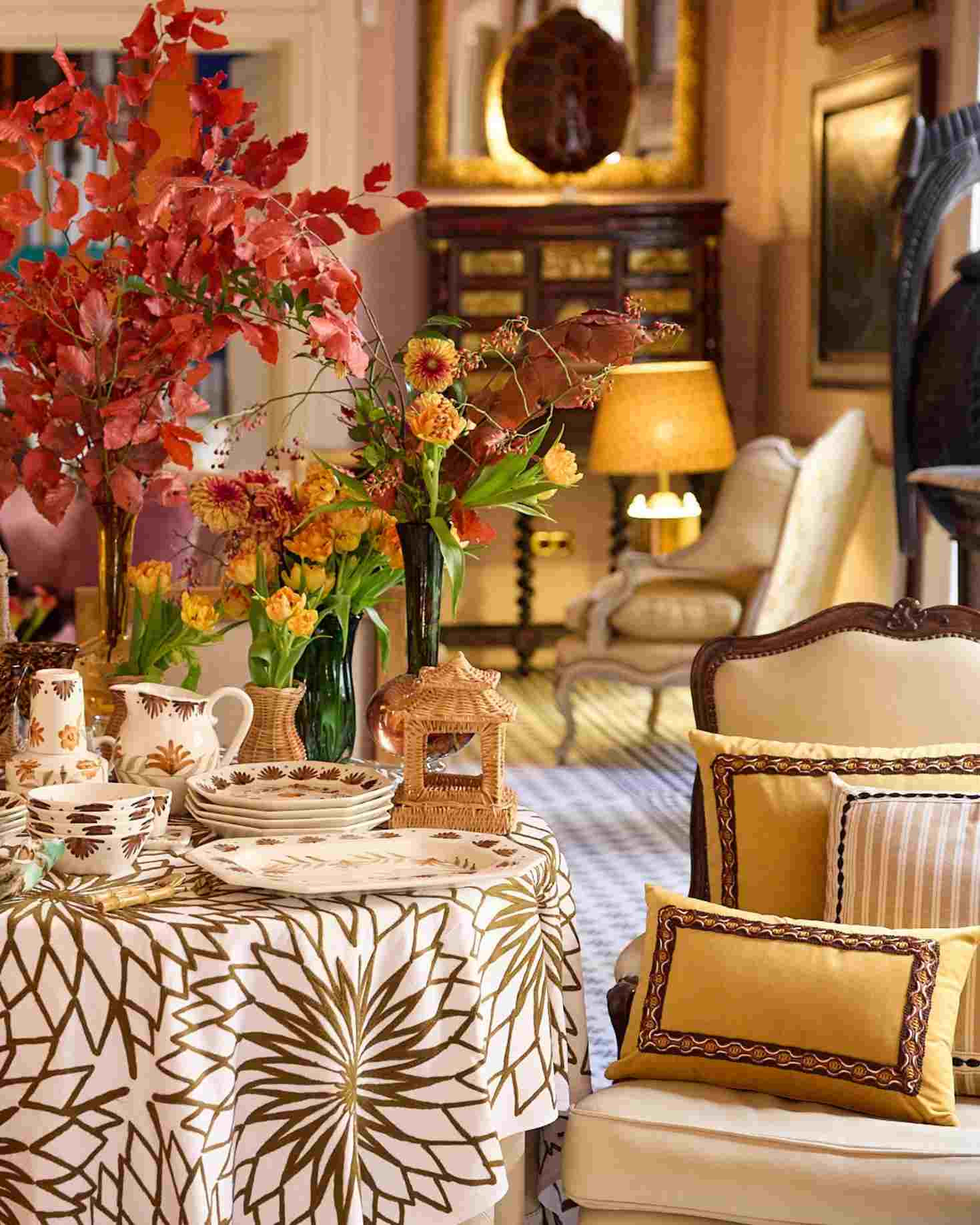 RECTANGULAR BRECA TABLECLOTH (red)