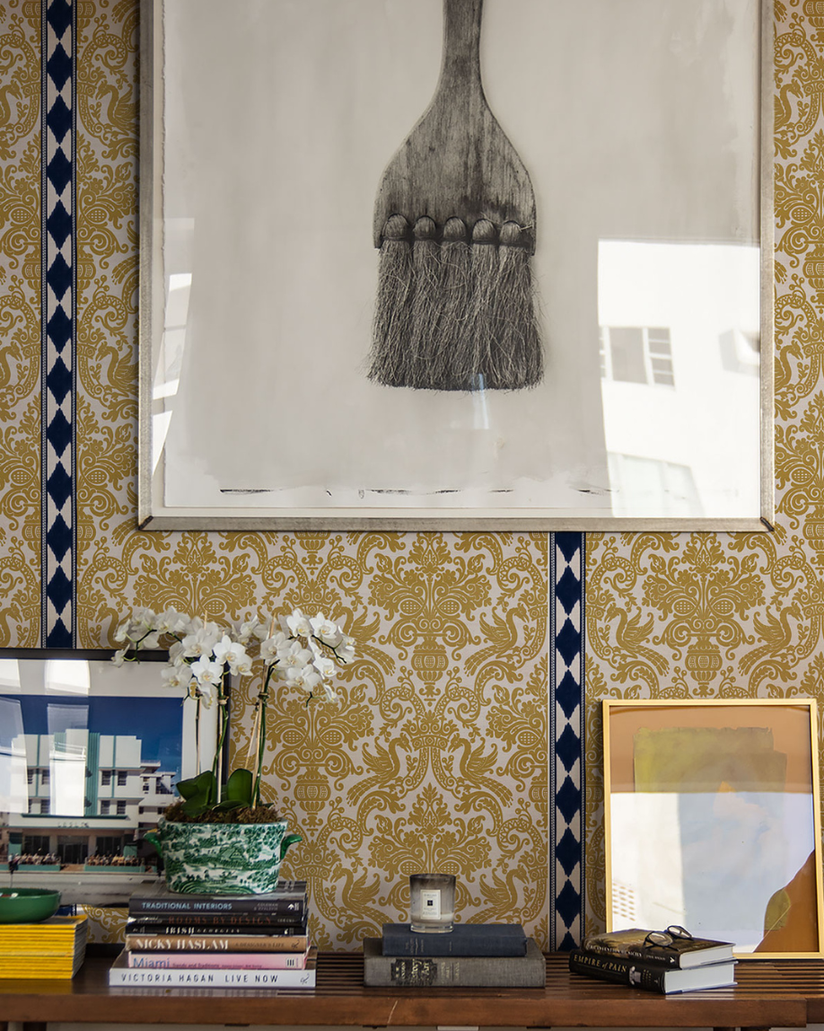 MUESTRA PAPEL PINTADO CARMEN AZUL