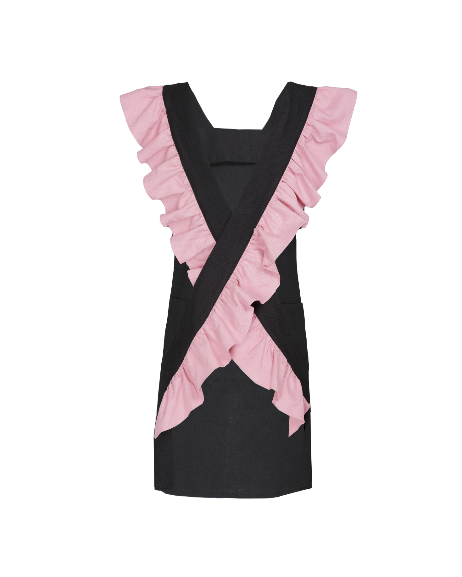 BLACK PASTEL APRON