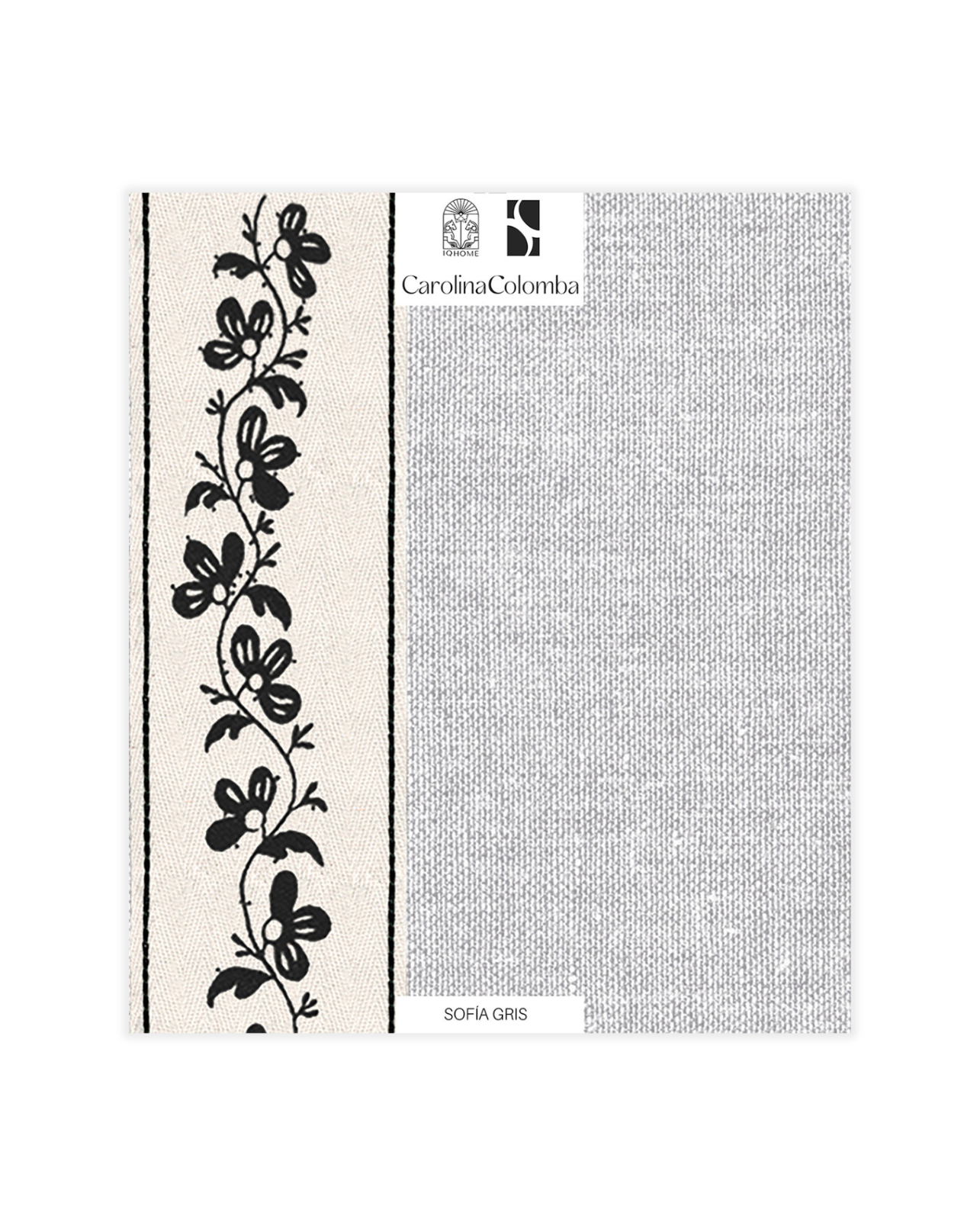 MUESTRA PAPEL PINTADO SOFÍA GRIS