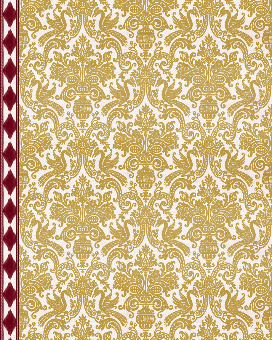 MUESTRA PAPEL PINTADO CARMEN ROJO