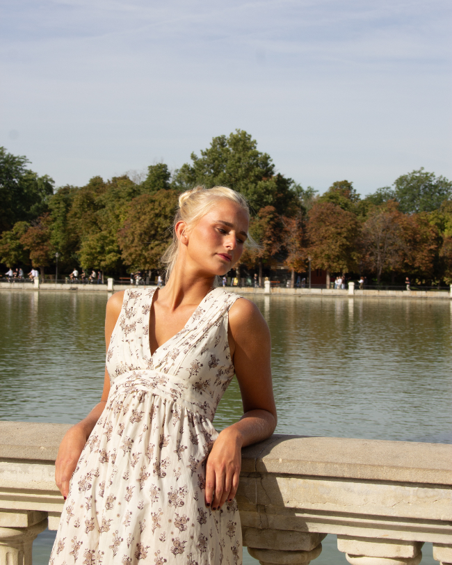 CAMISÓN MERCEDES FLORAL (BEIGE)