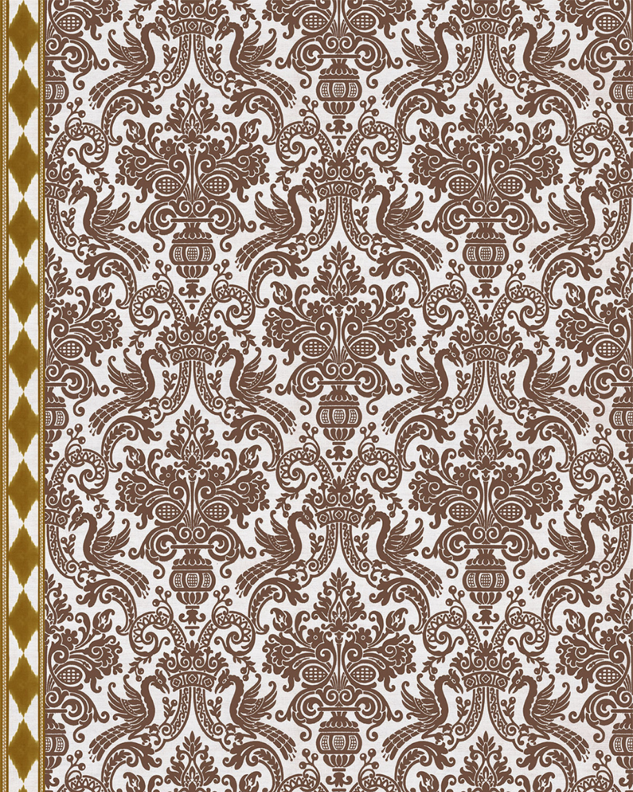 MUESTRA PAPEL PINTADO COLOMBA OCRE