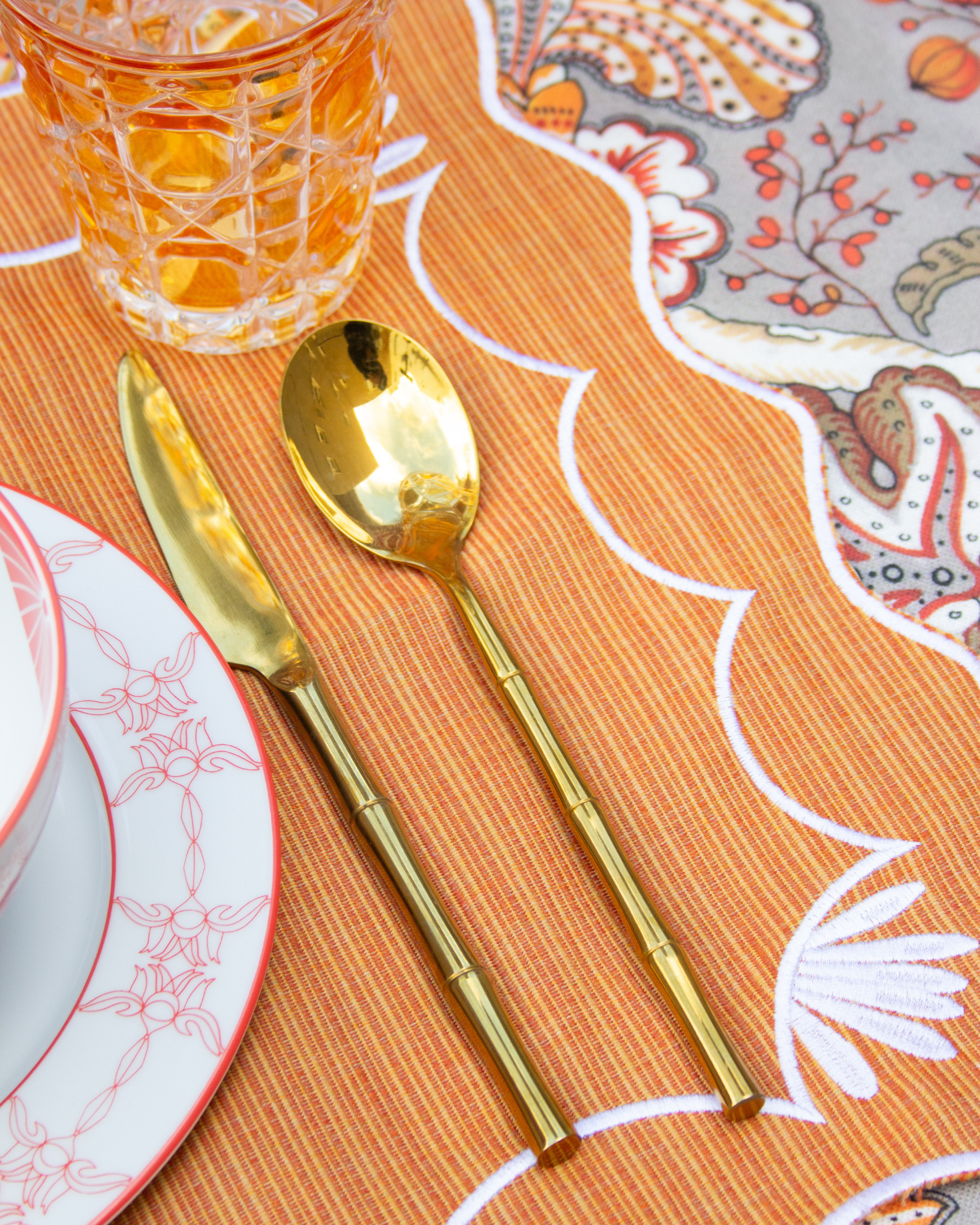 INDIVIDUAL Y SERVILLETA BABOR (naranja)