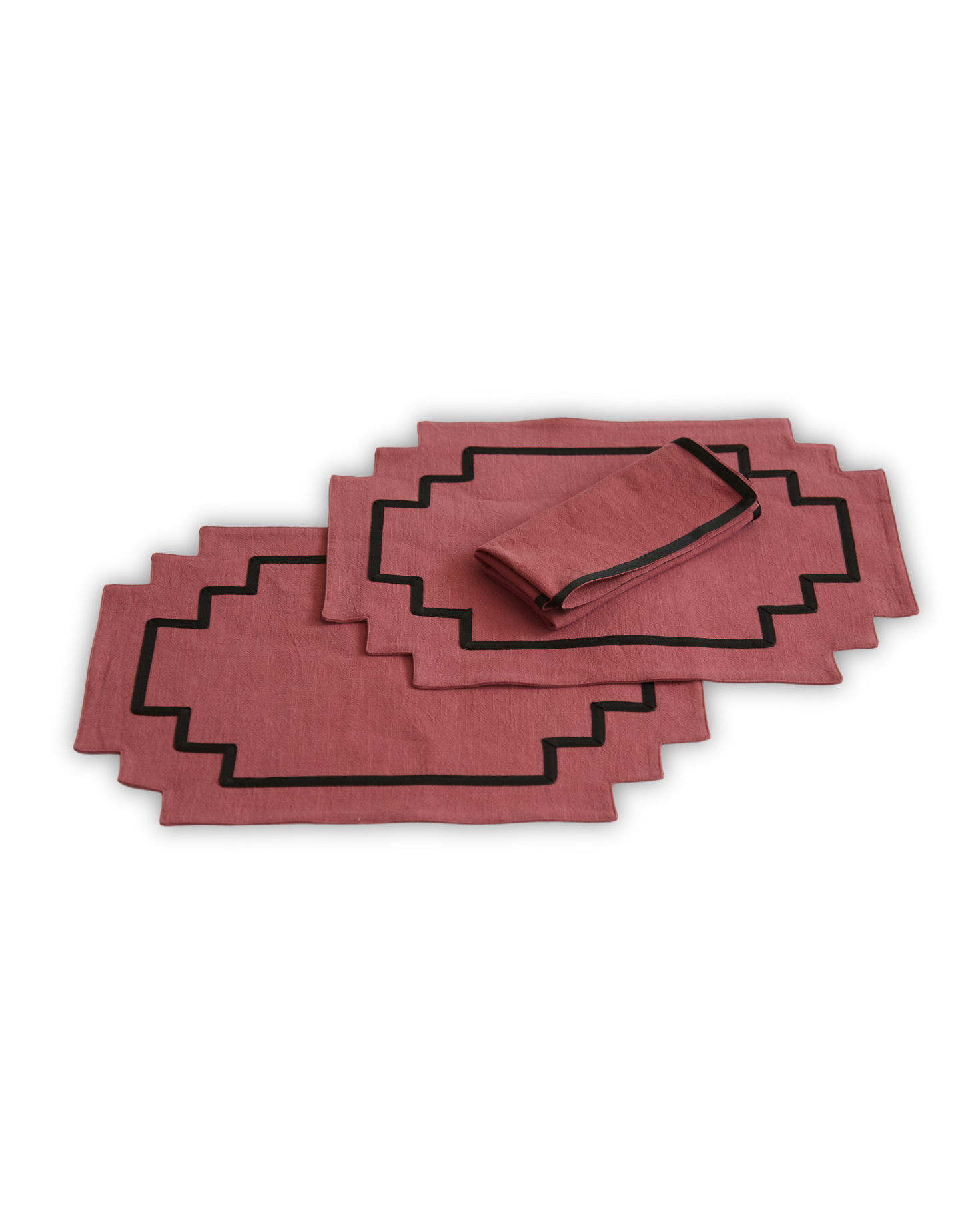 INDIVIDUAL Y SERVILLETA ICON (rosa)