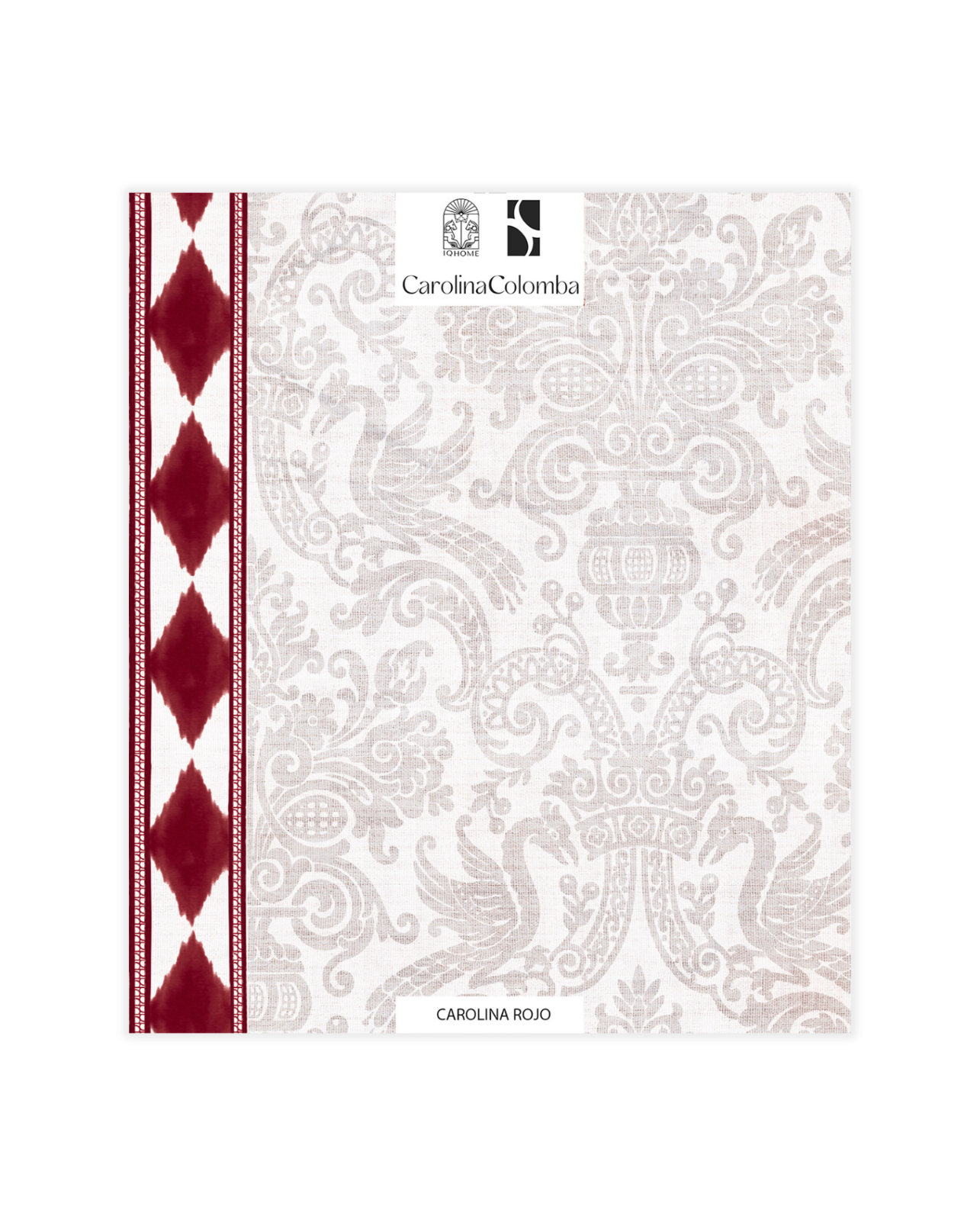 MUESTRA PAPEL PINTADO CAROLINA ROJO