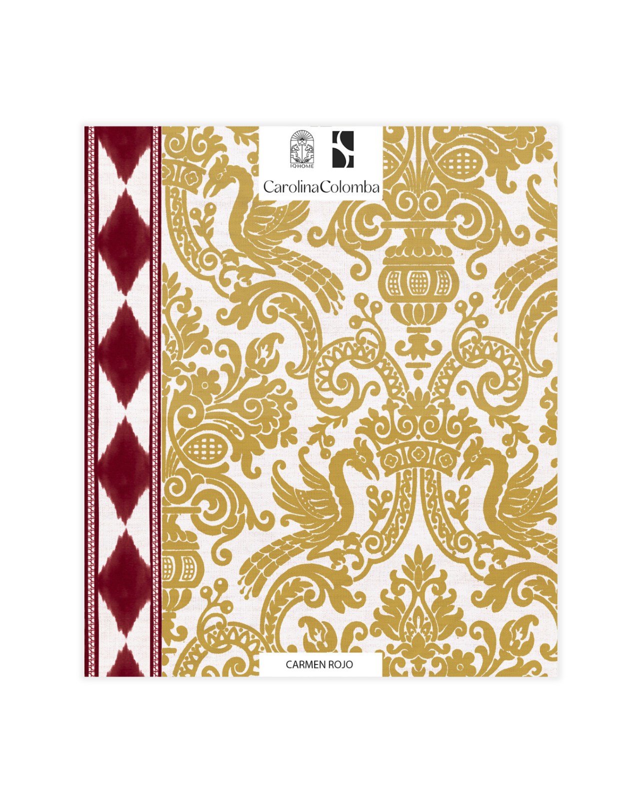 MUESTRA PAPEL PINTADO CARMEN ROJO