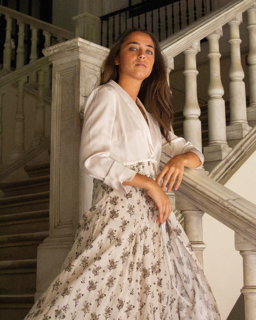 VICTORIA FLORAL GOWN (GREEN)