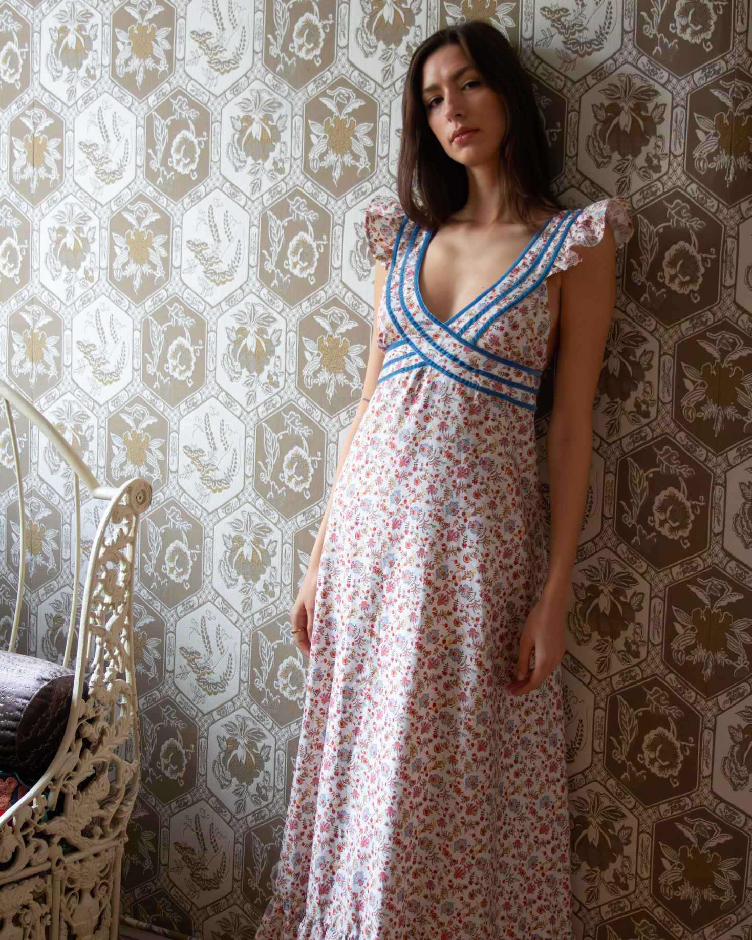 INÉS NIGHTGOWN (blue)