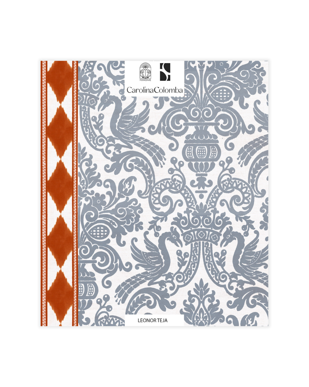 MUESTRA PAPEL PINTADO LEONOR TEJA