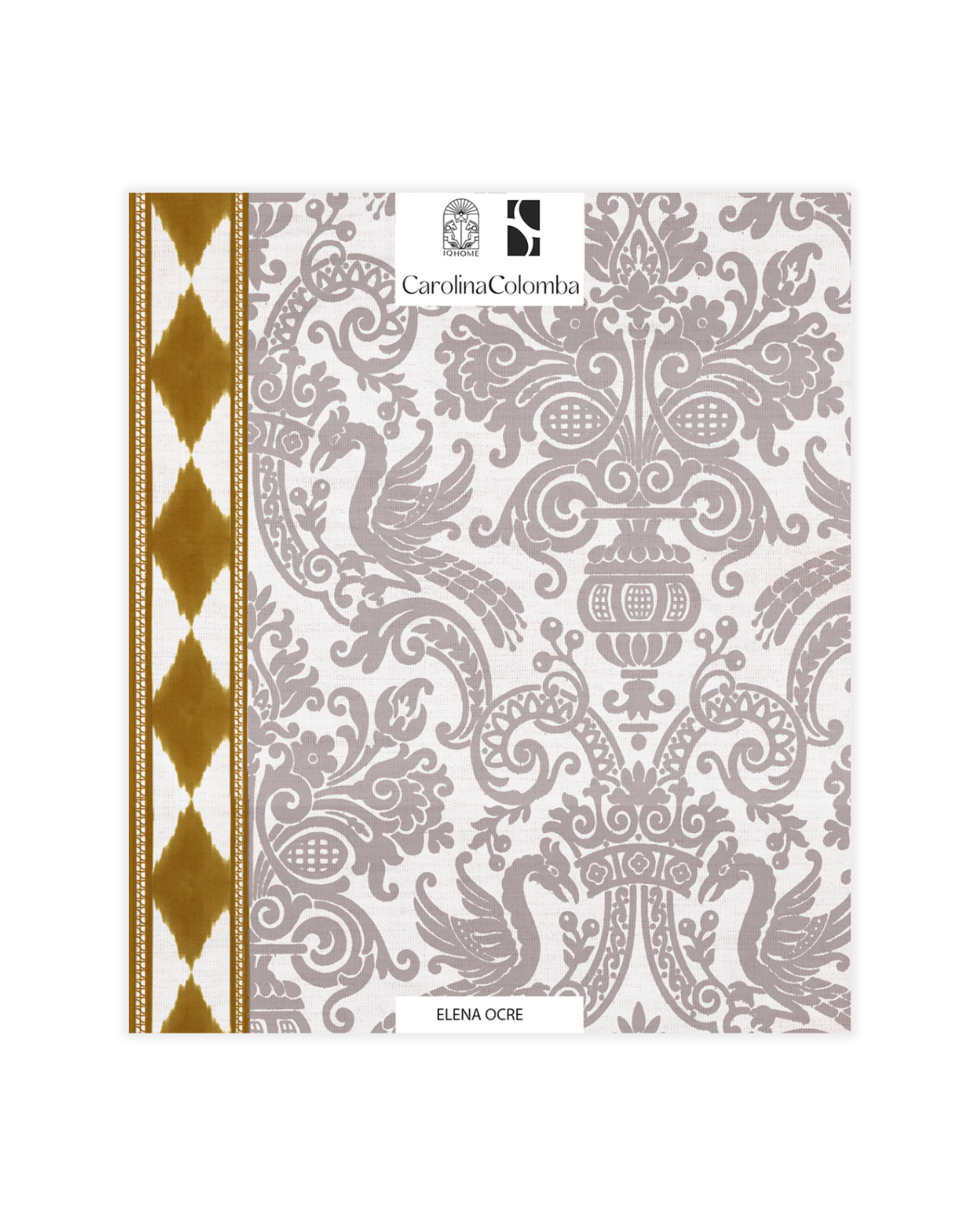 MUESTRA PAPEL PINTADO ELENA OCRE