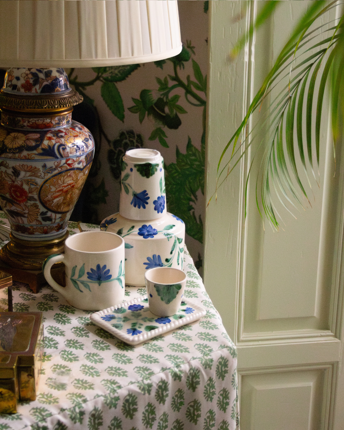 JARRA CON VASO CARMEN (verde)