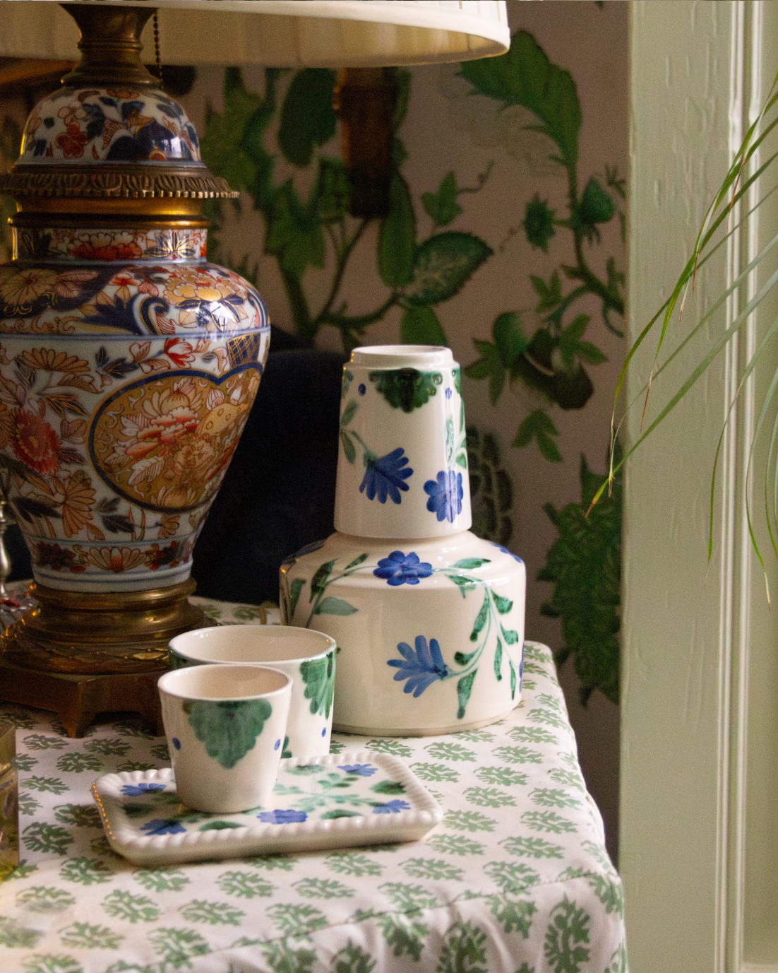 JARRA CON VASO CARMEN (verde)