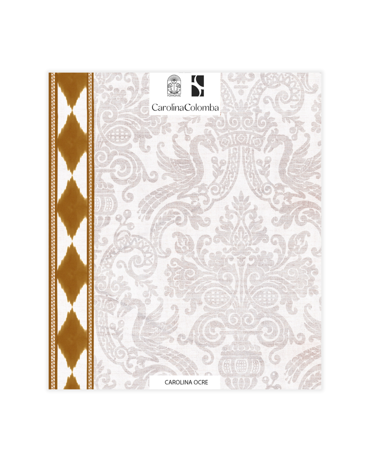 MUESTRA PAPEL PINTADO CAROLINA OCRE