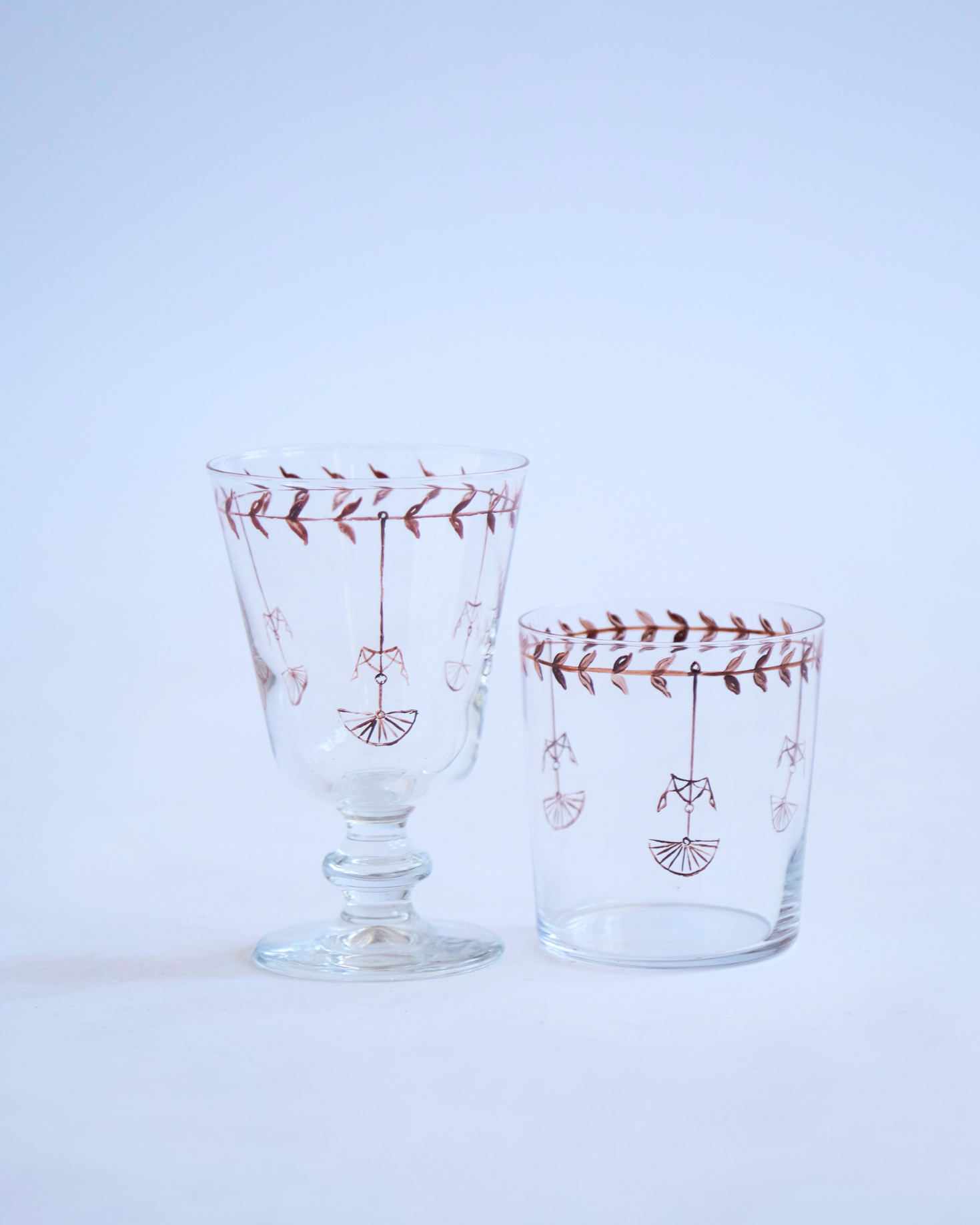 SET 4 COPAS HANDMADE (coronas caldera)