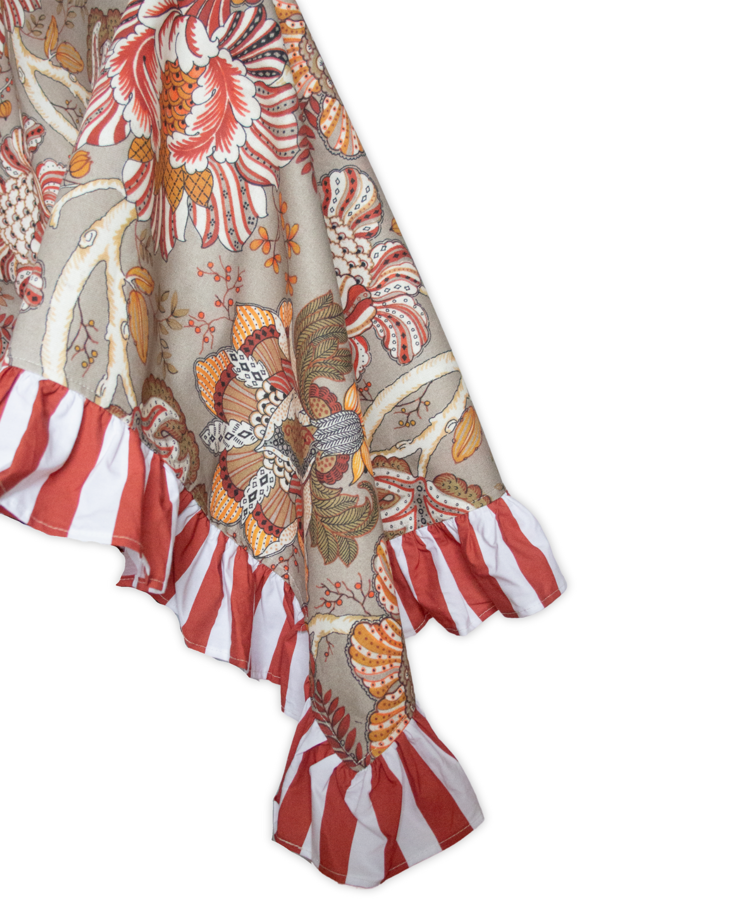 MANTEL RECTANGULAR BEGONIA (gris y caldera)