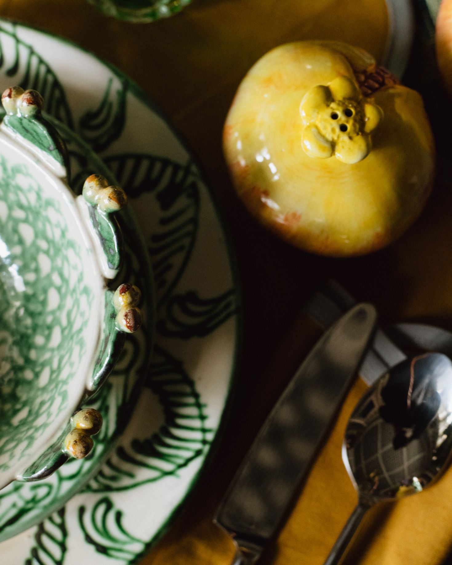 POMEGRANATE SALT AND PEPPER SHAKERS