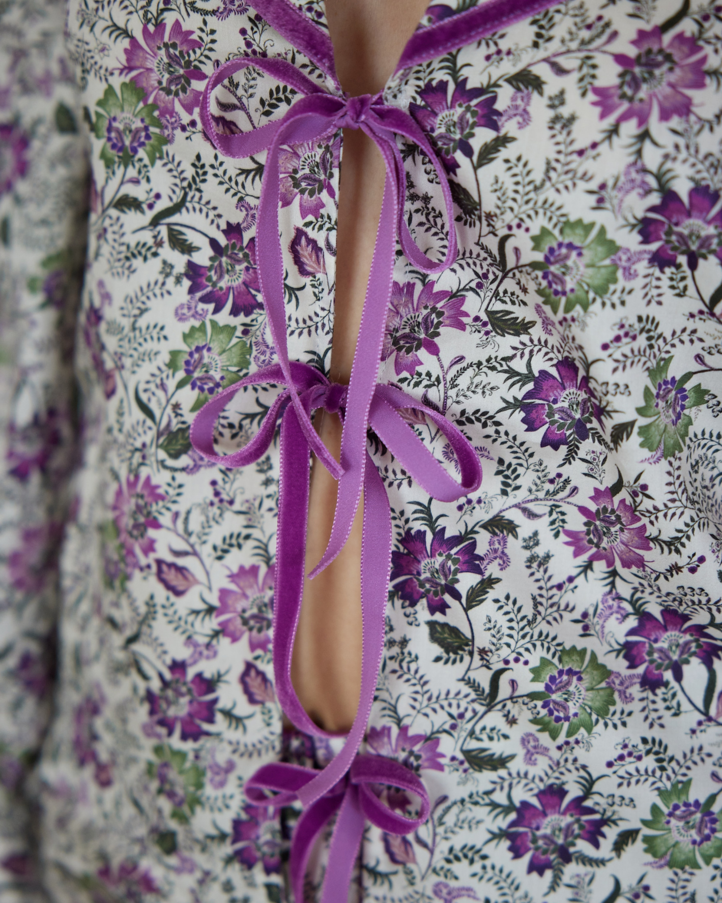 PIJAMA CASTILLO (morado y verde)