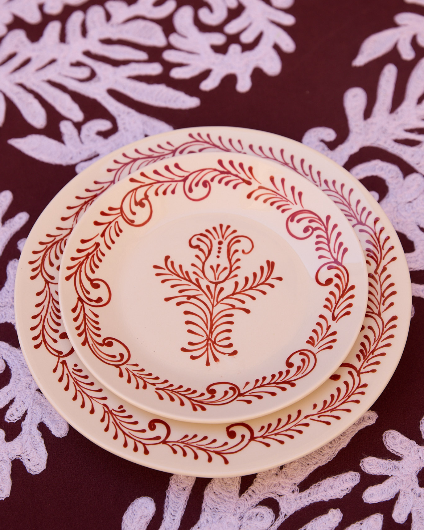 PLATO DE POSTRE TERRACOTA